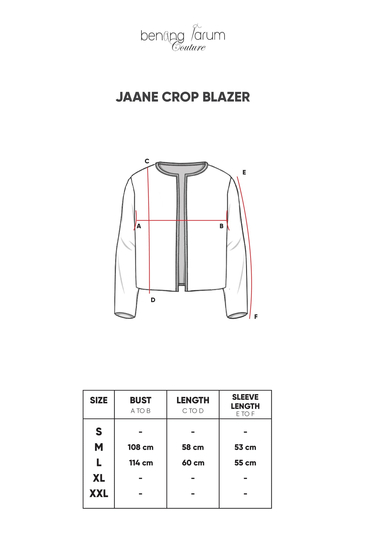Jaane Crop Blazer - Cream