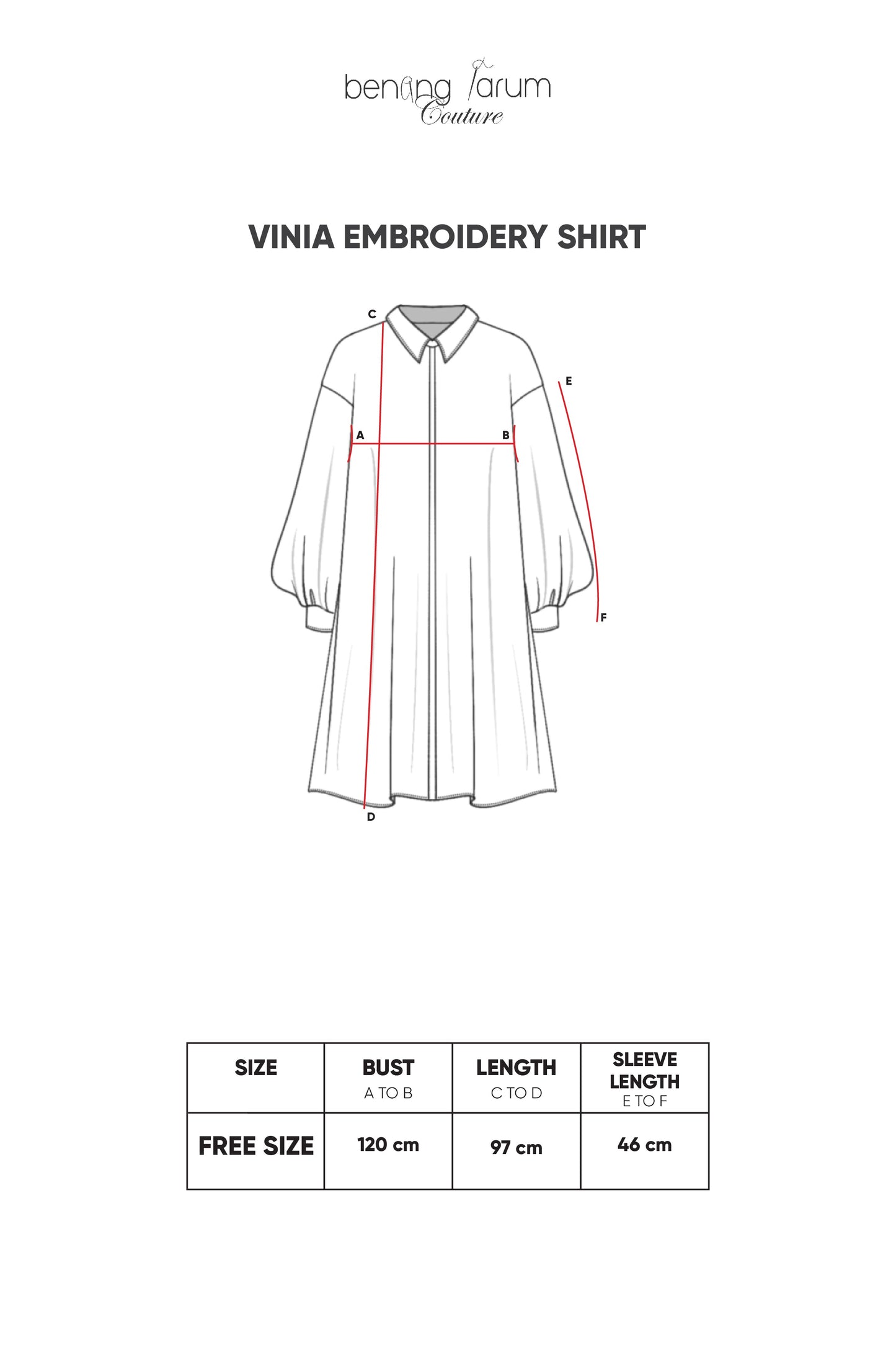 Vinia Embroidery Shirt - Grey