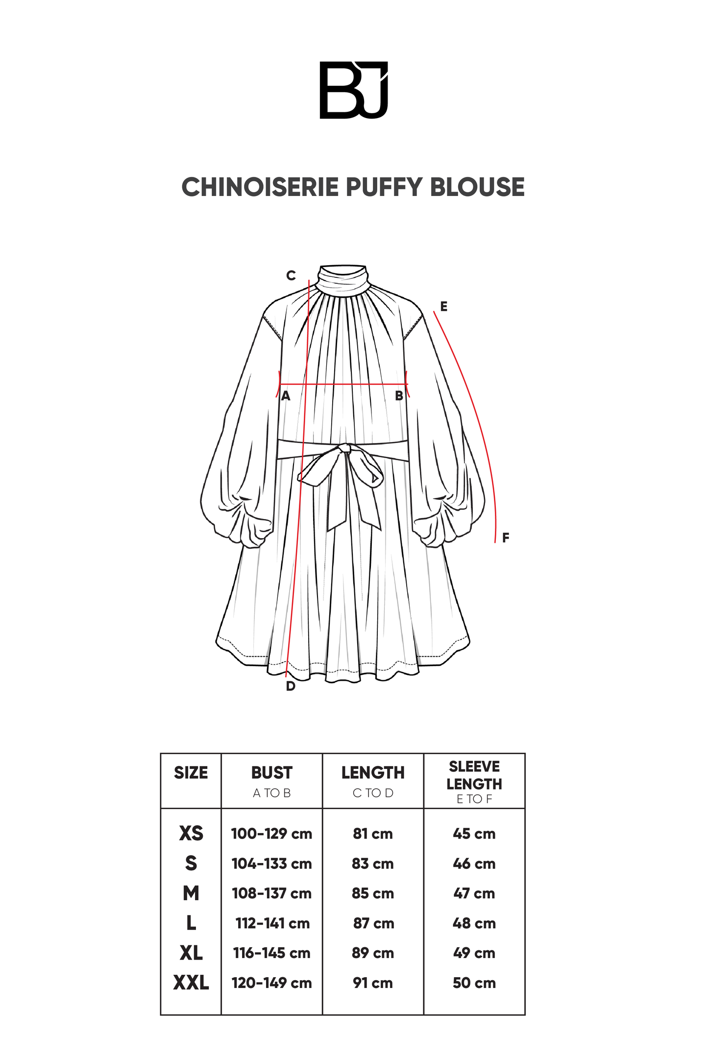 Chinoiserie Puffy Blouse - French Vanilla