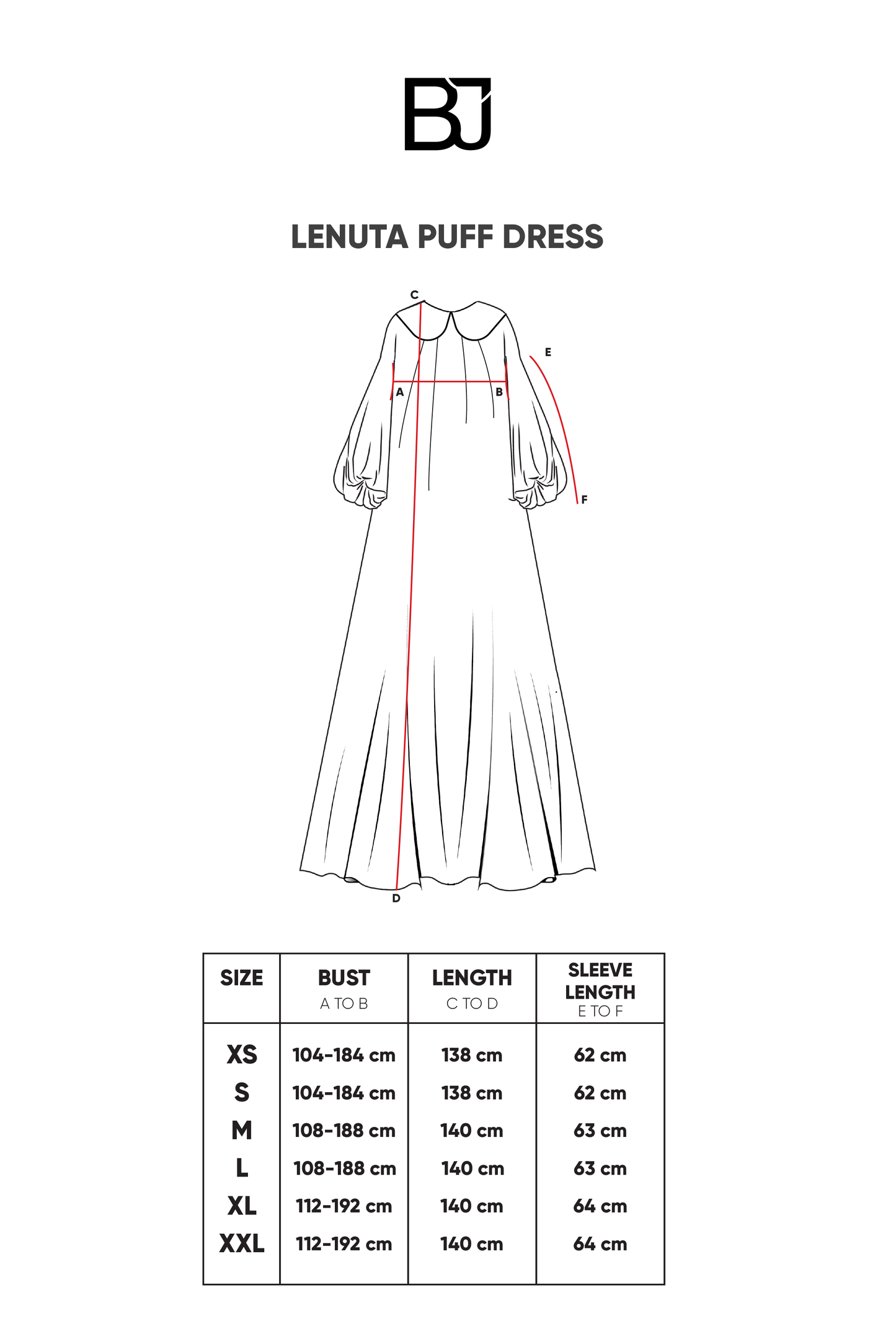 Lenuta Puff Dress - Cream