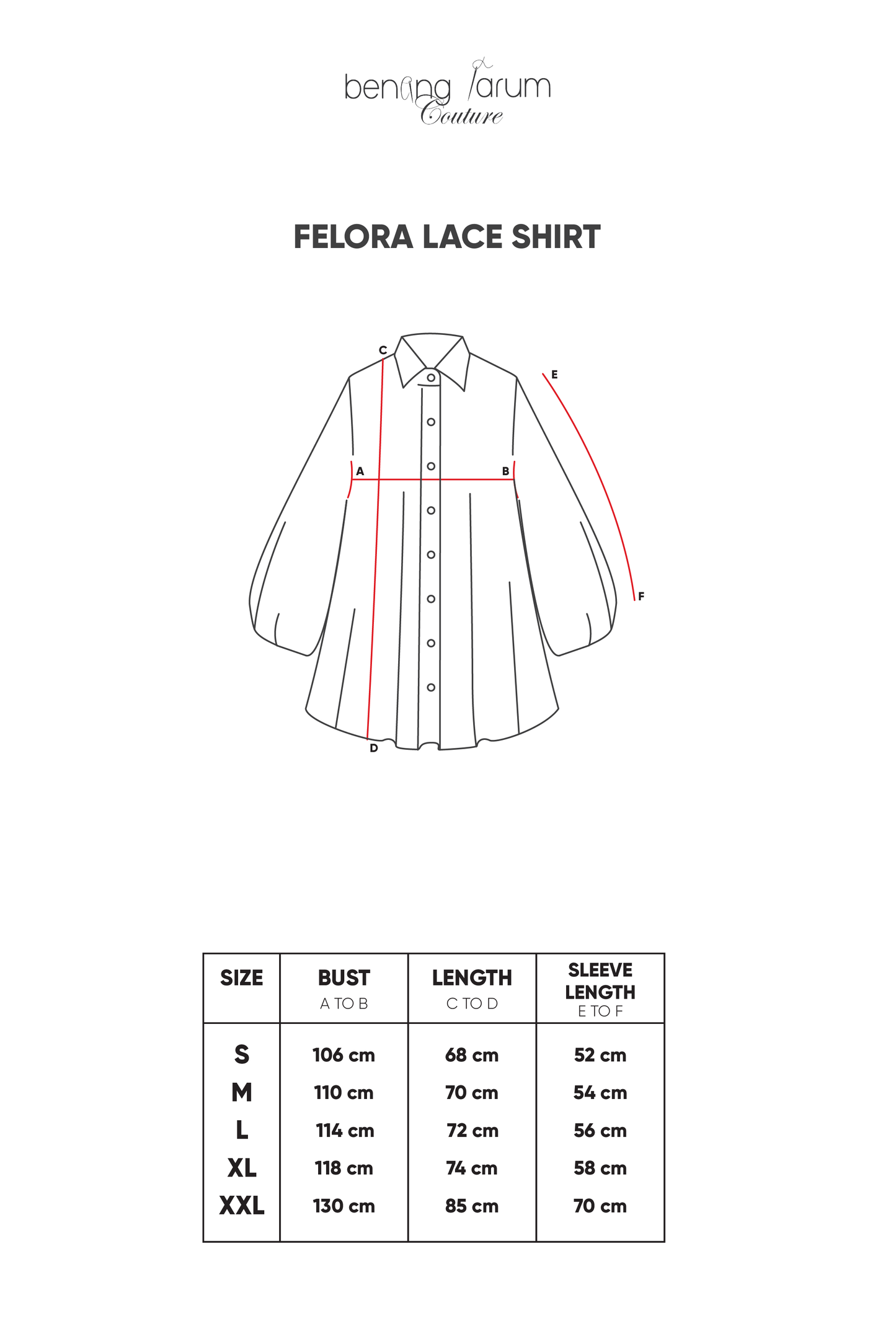 Felora Lace Shirt - Red