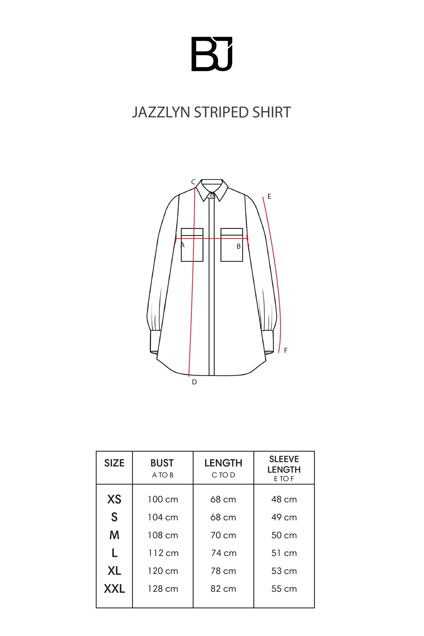 Jazzlyn Striped Shirt - Cream/Black