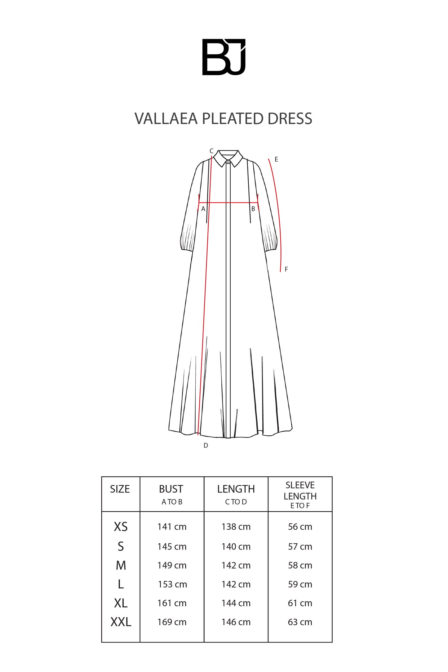 Vallea Pleated Dress - Cream