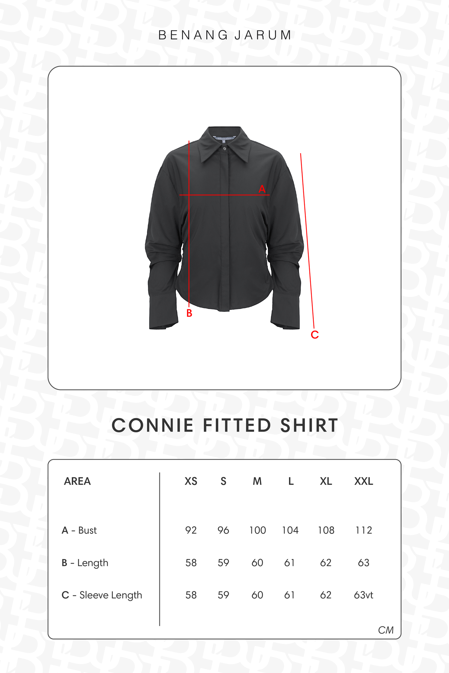 Connie Fitted Shirt - Black
