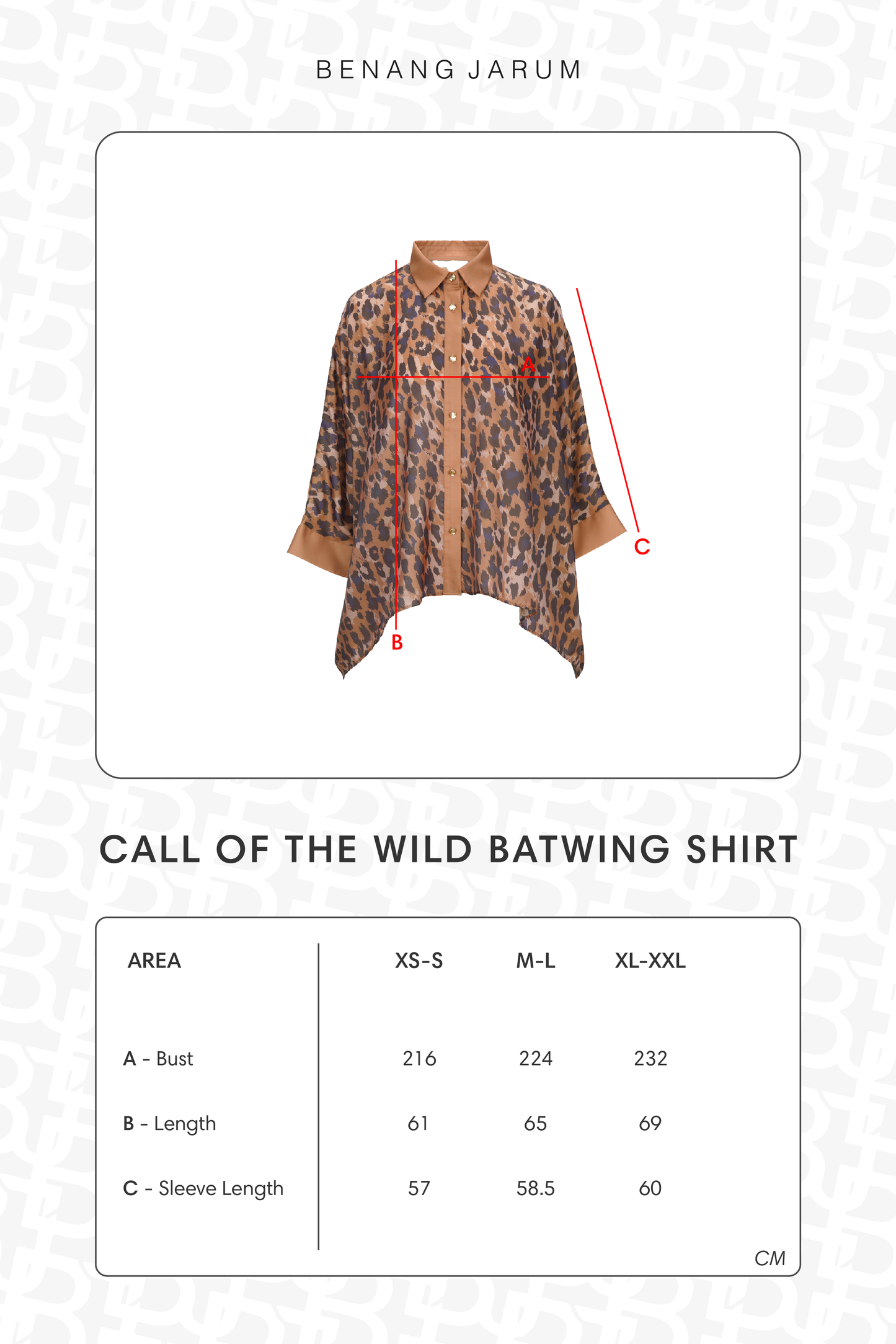 Call Of The Wild Batwing Shirt - Savanna
