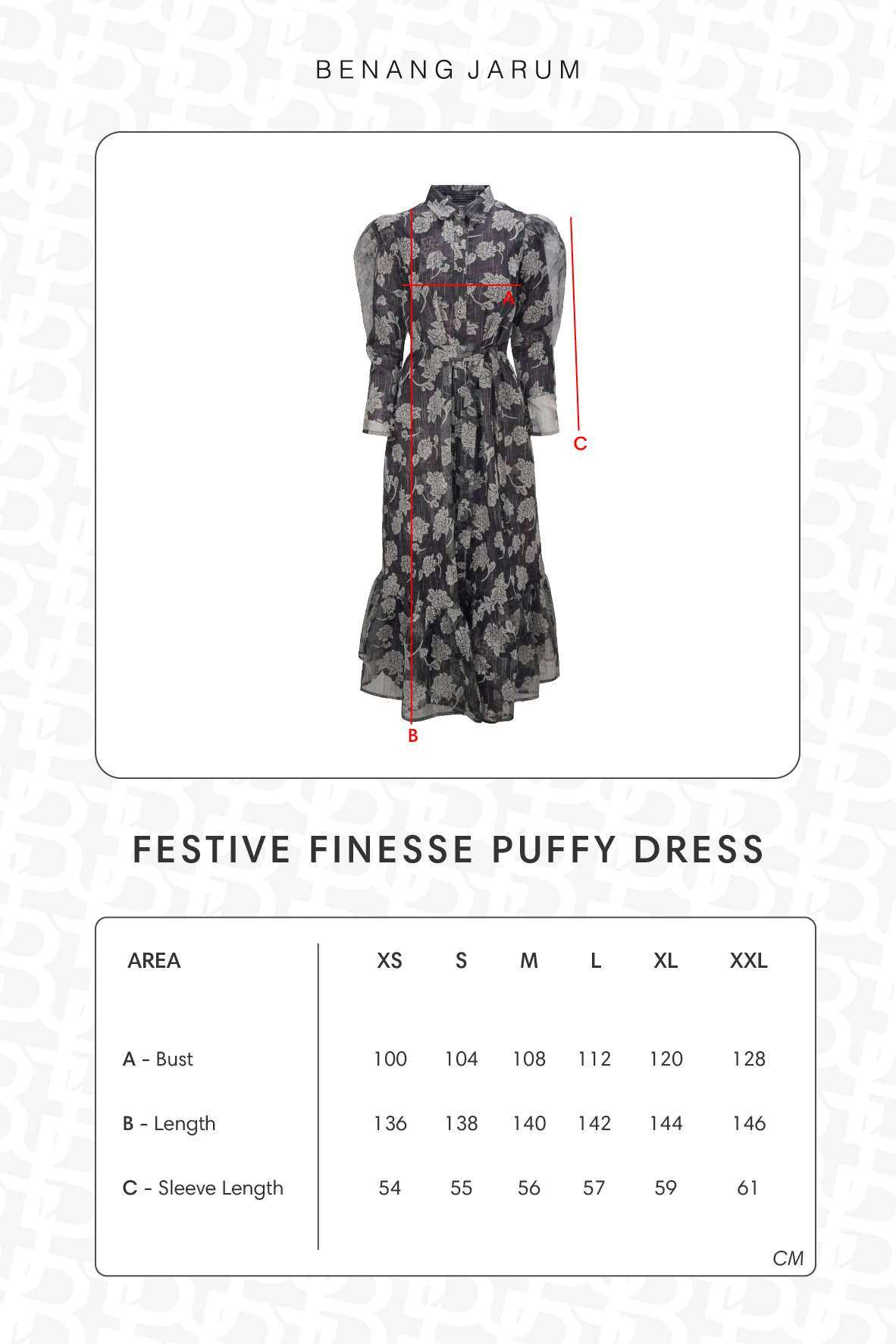 Festive Finesse Puffy Dress - Black