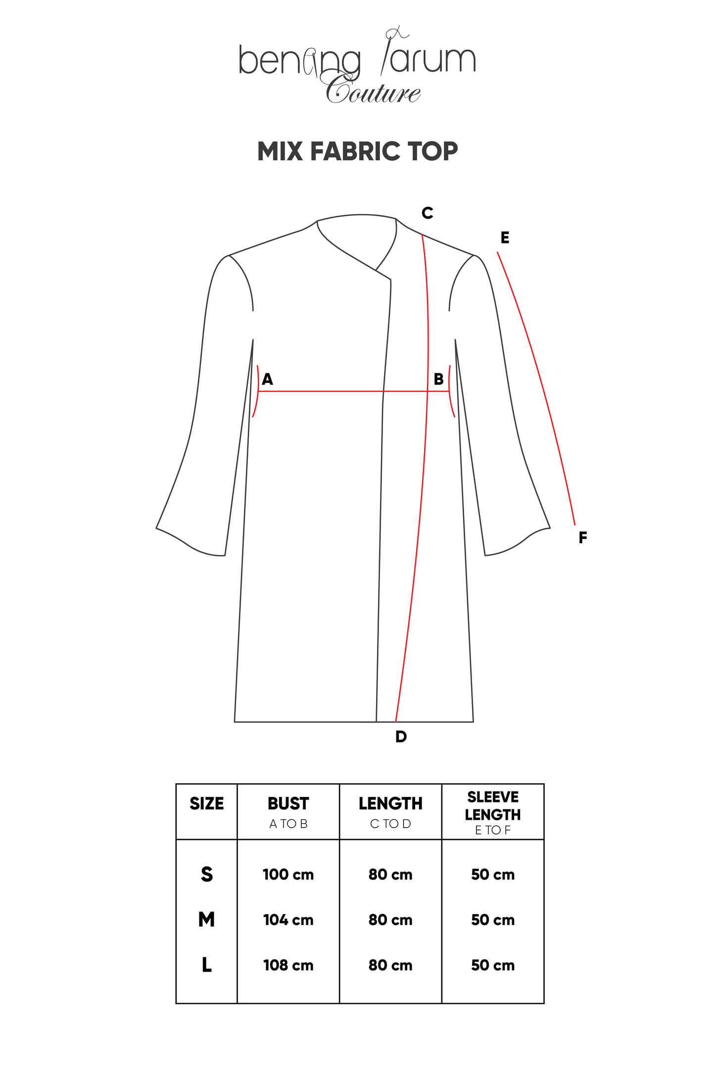 Mix Fabric Top - Orange