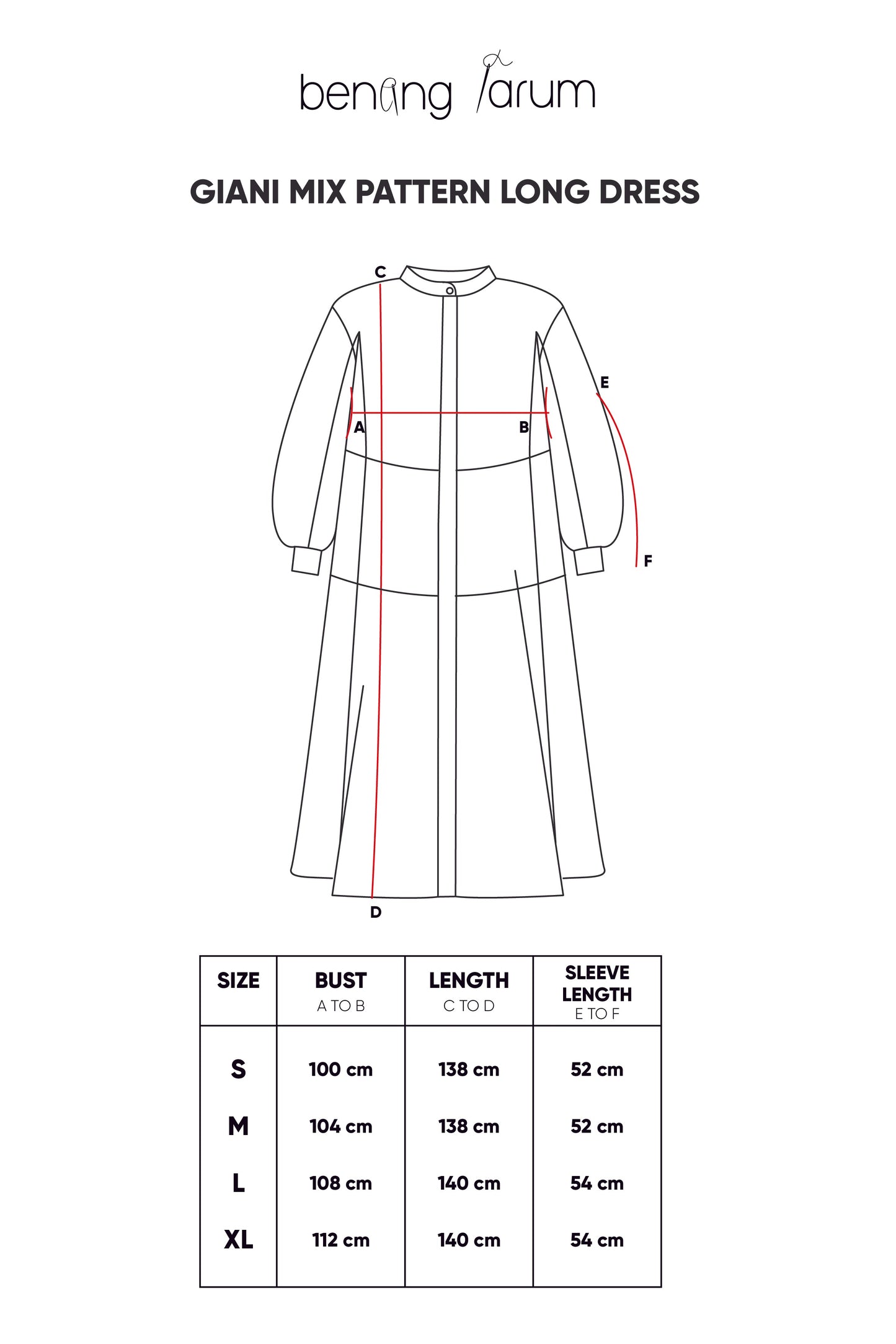 Giani Mix Pattern Long Dress - Purple/Blue