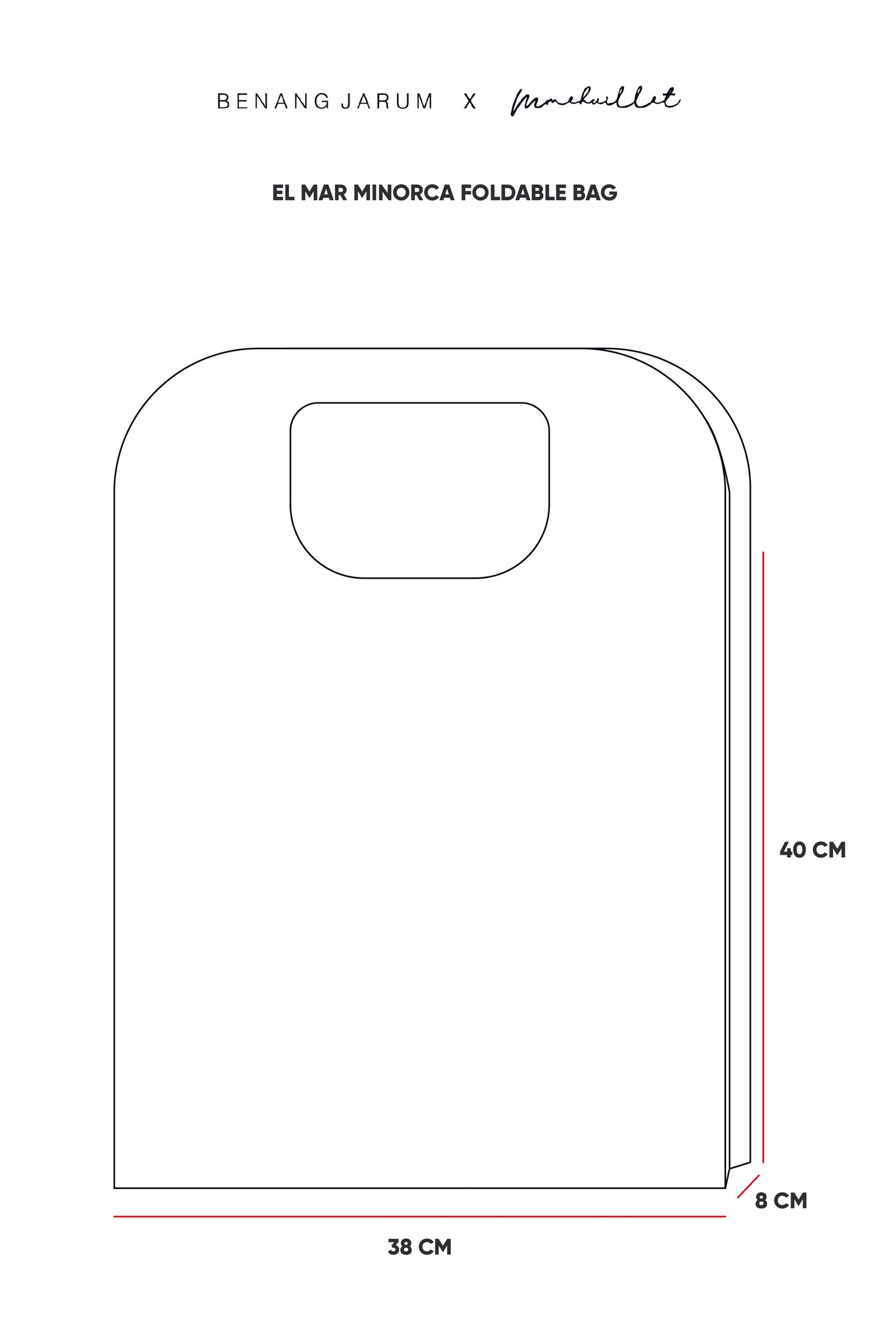 El Mar Minorca Foldable Bag - Navy