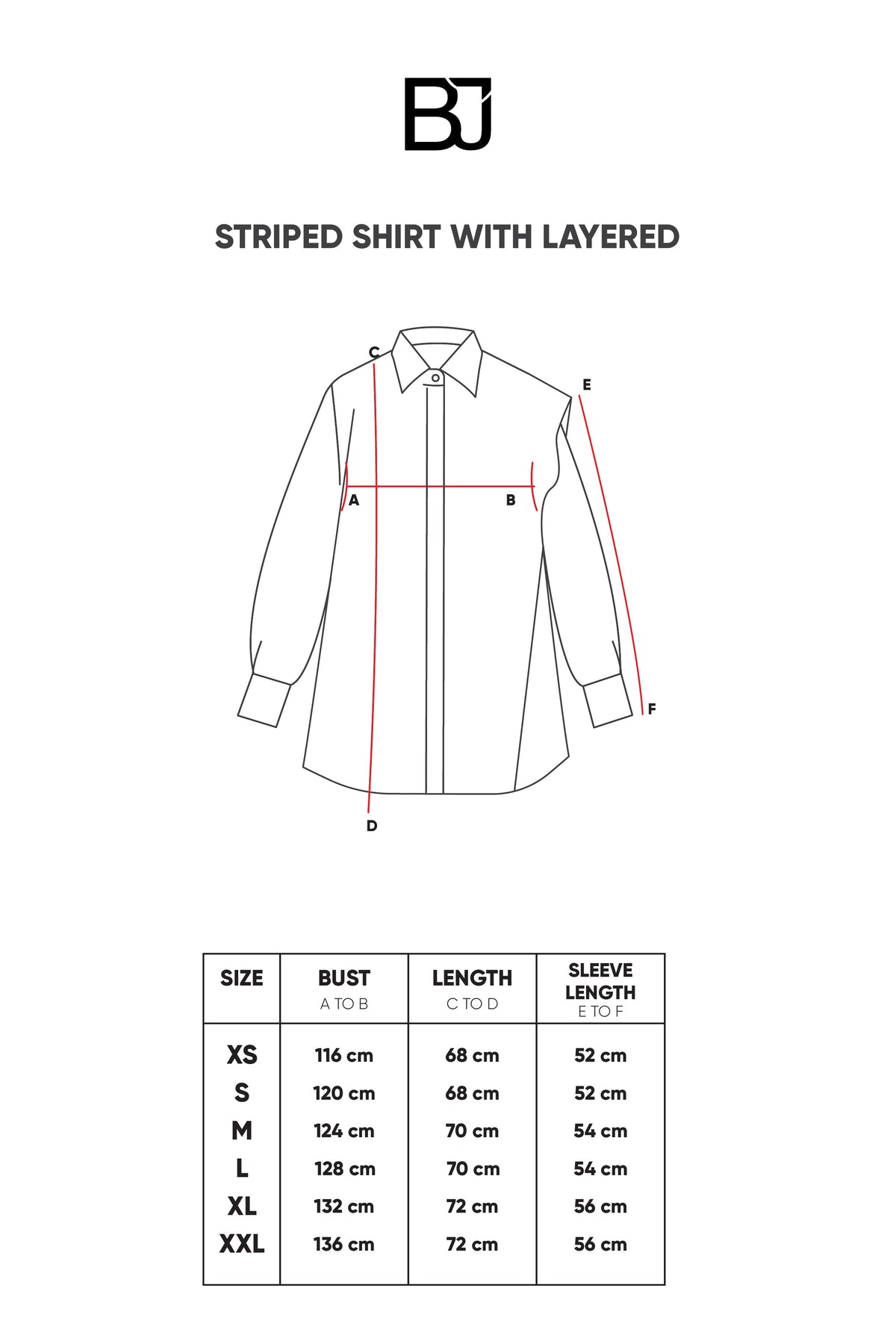 Striped Shirt with Layered - Blue