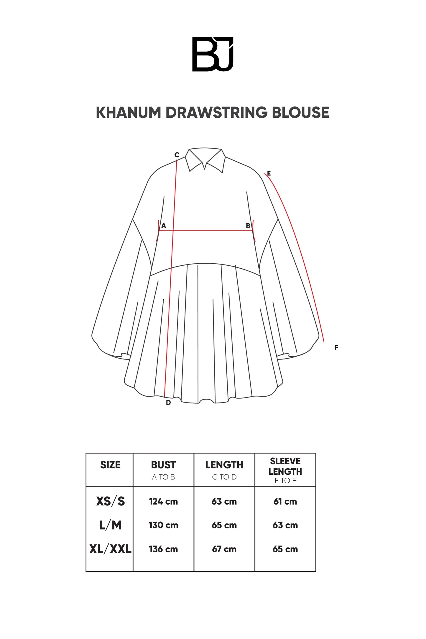 Khanum Drawstring Blouse - Maroon