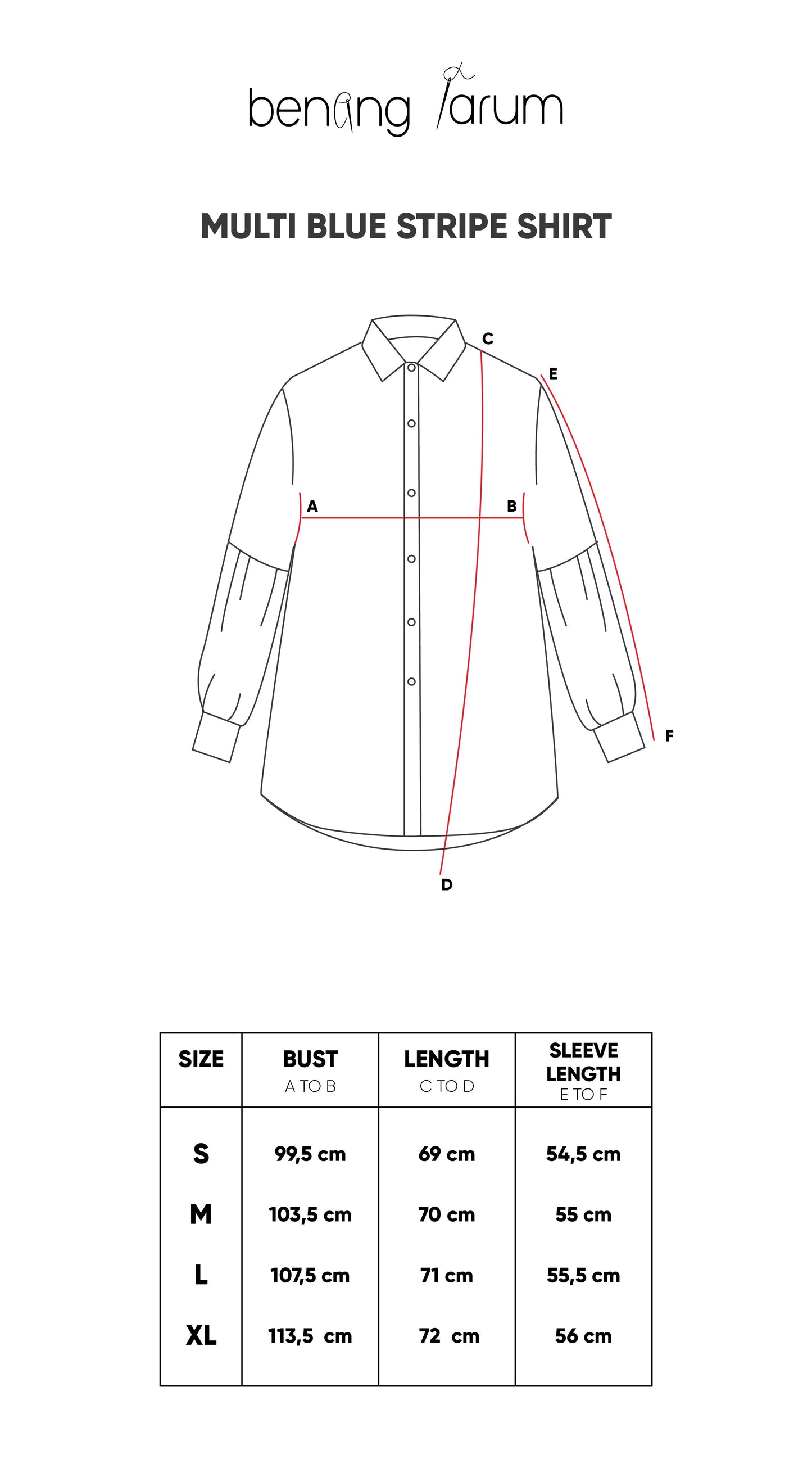 Multi Blue Stripe Shirt