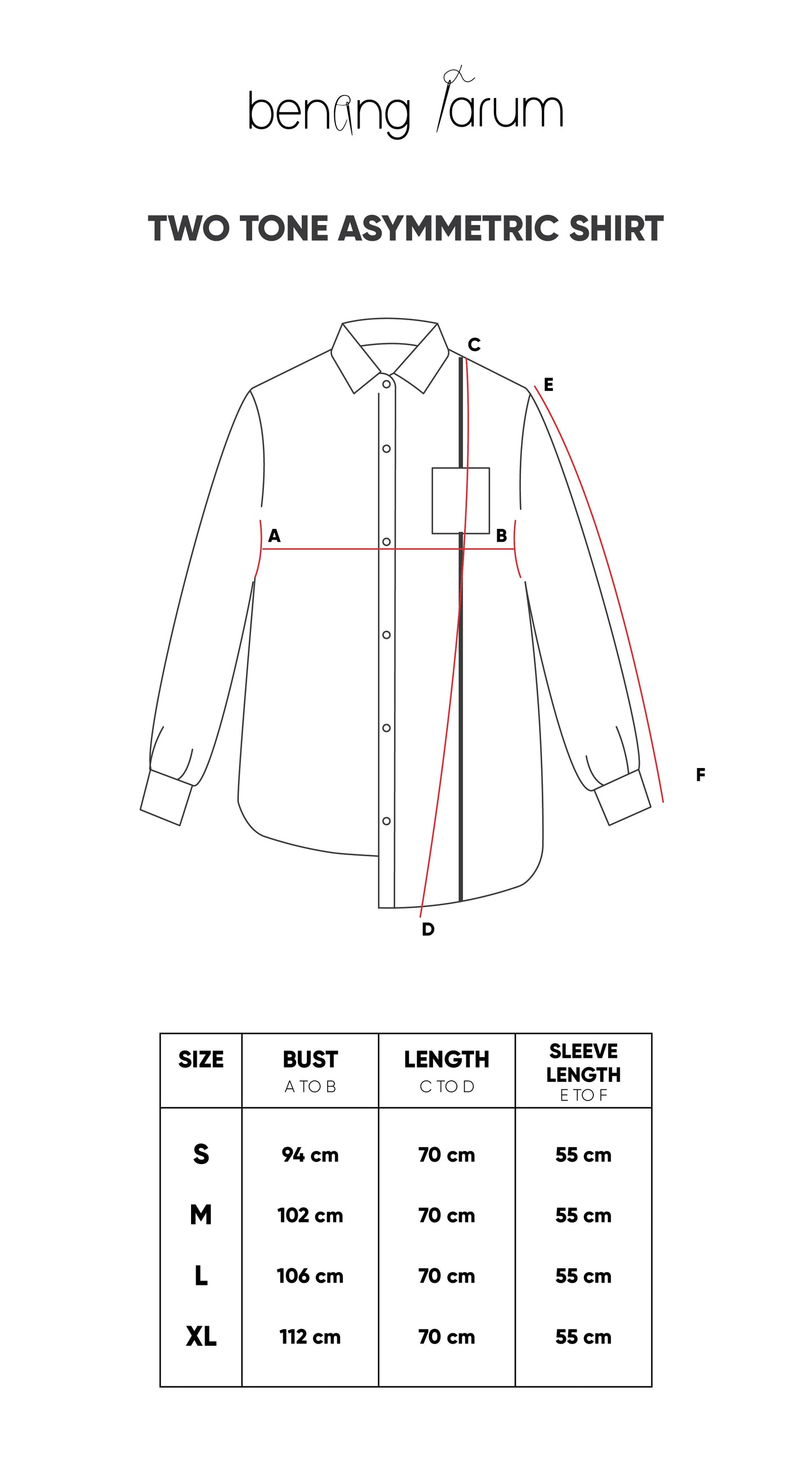 Two-Tone Asymmetric Shirt