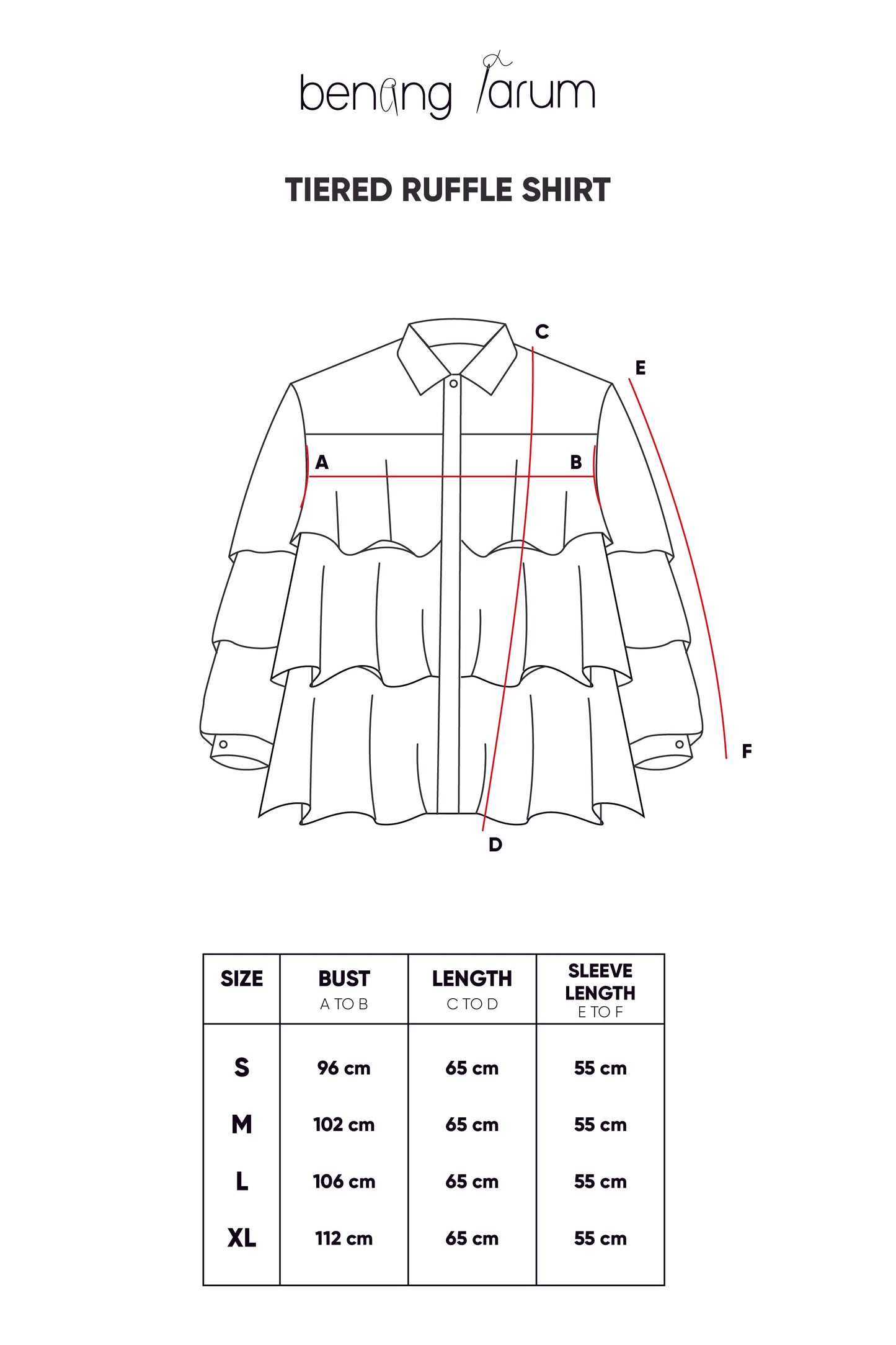 Tiered Ruffle Shirt - Dark Green