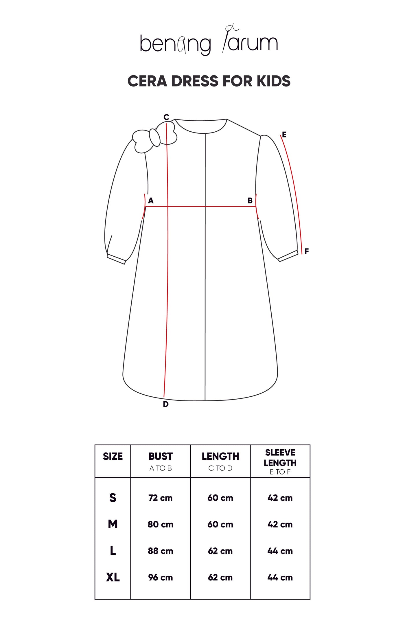 Cera Dress For Kids - Blue