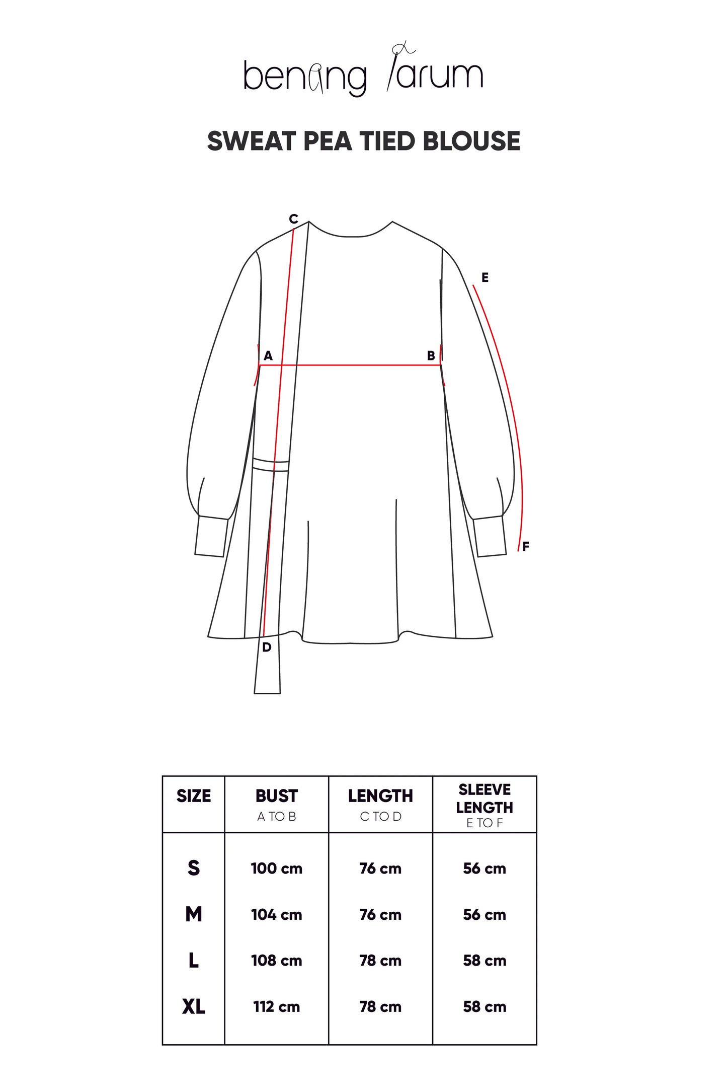 Sweet Pea Tied Blouse - Navy