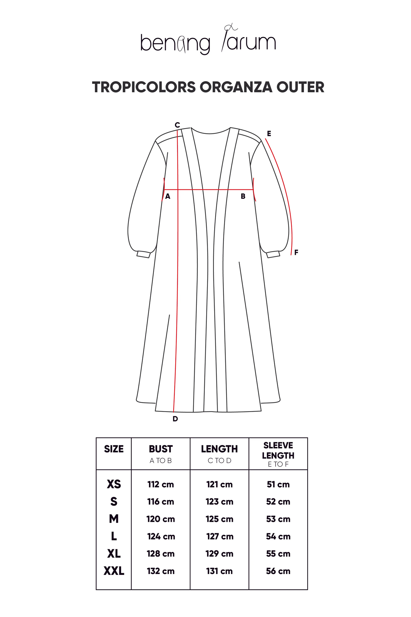 Tropicolors Organza Outer - Brown