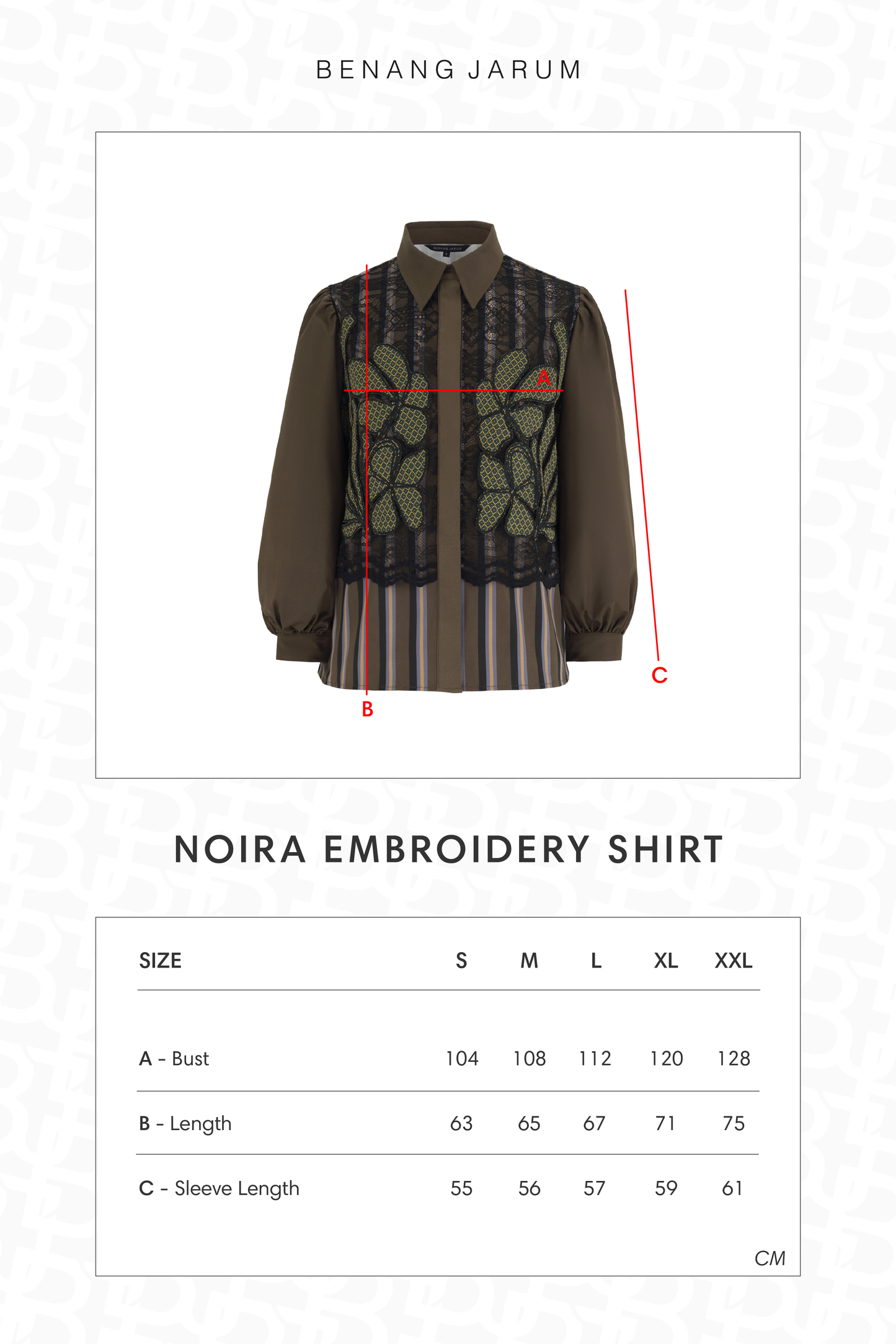 Noira Embroidery Shirt - Mousse