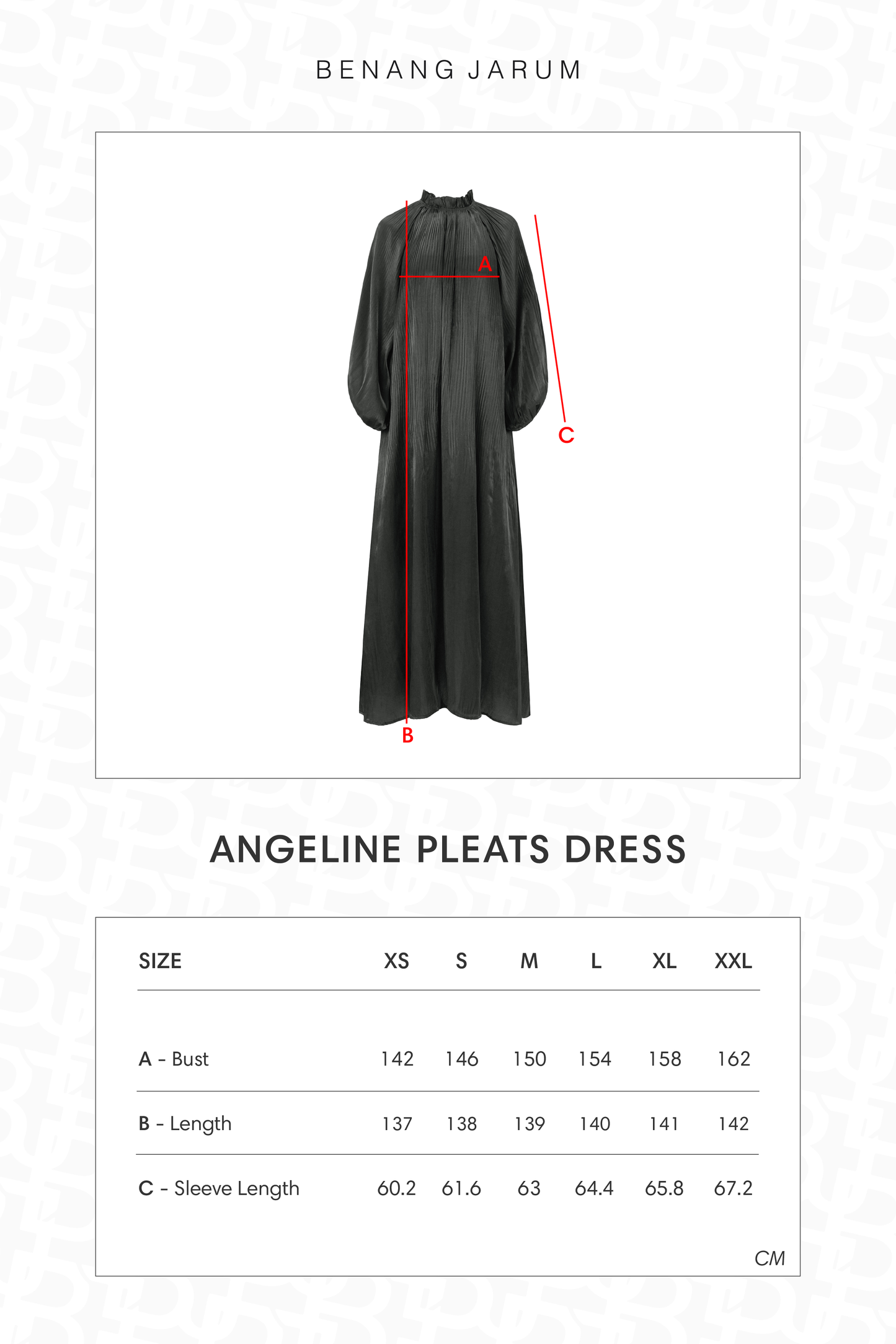 Angeline Pleats Dress - Black
