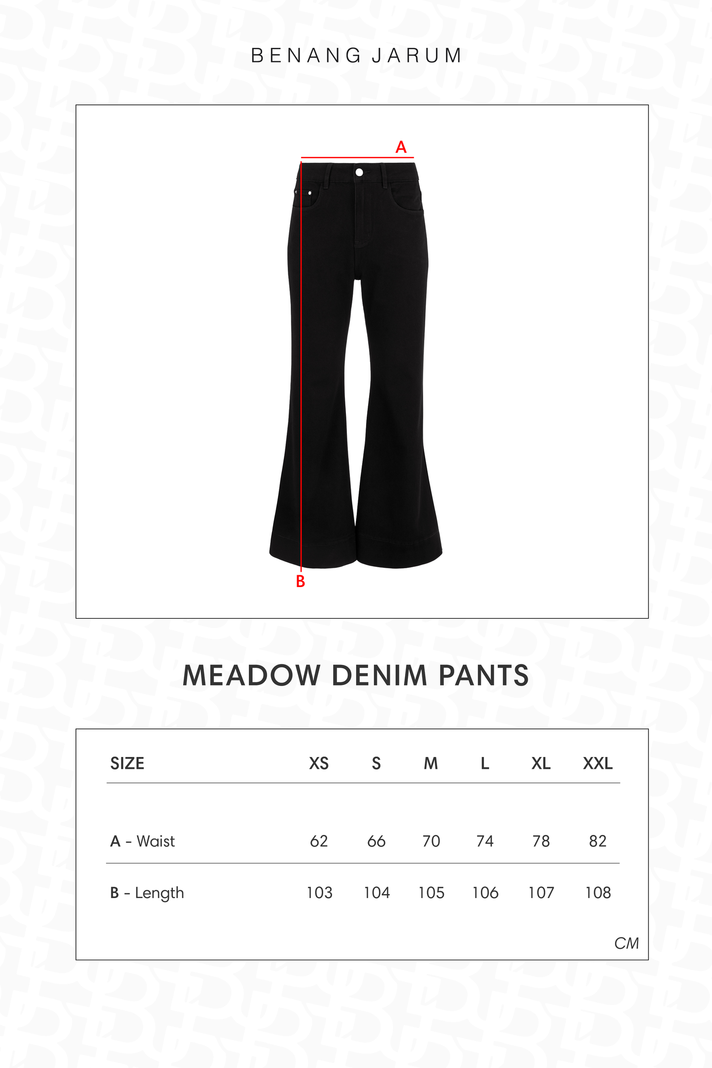 Meadow Denim Pants - Black