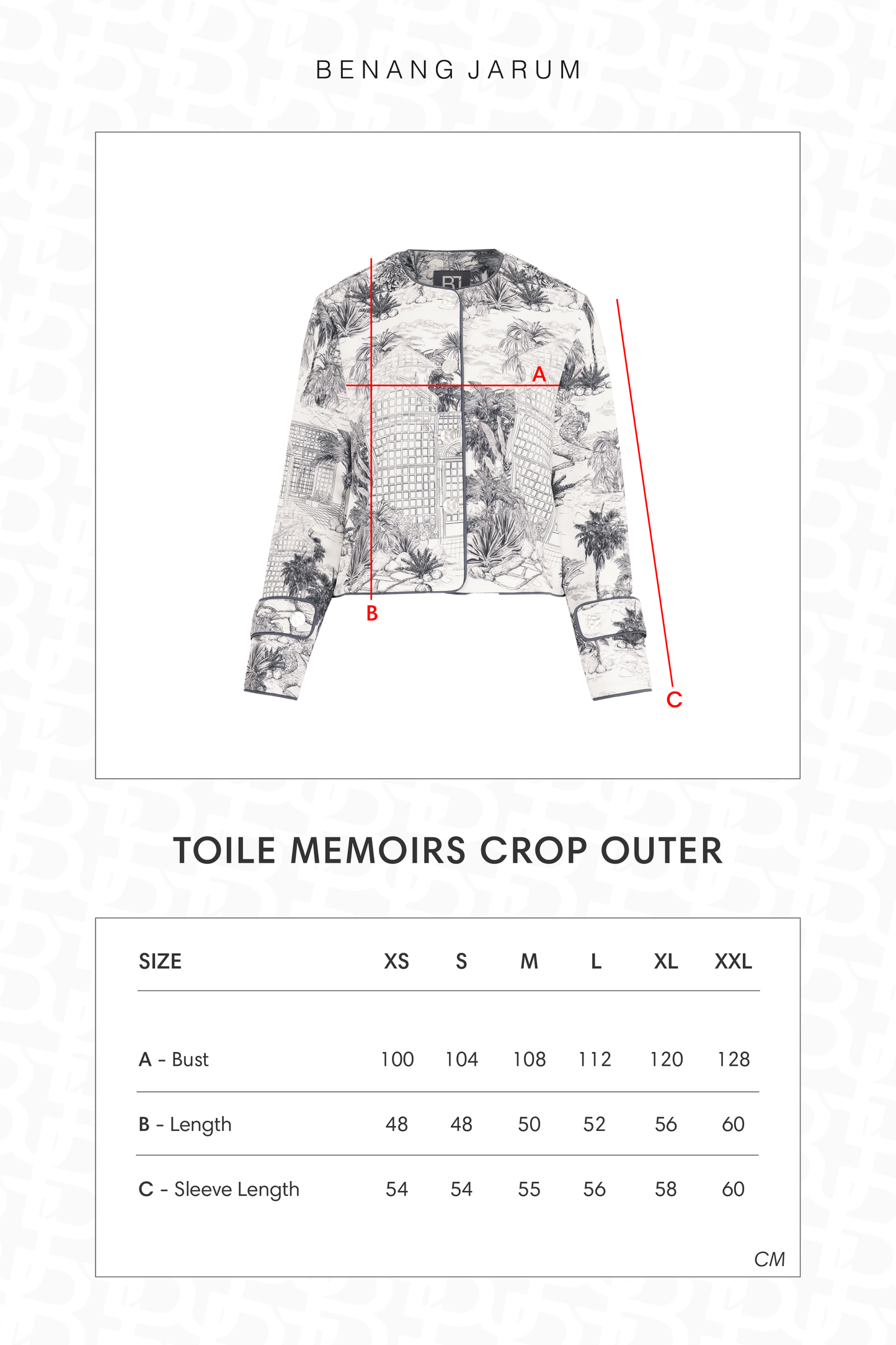 Toile Memoirs Crop Outer - Cloud