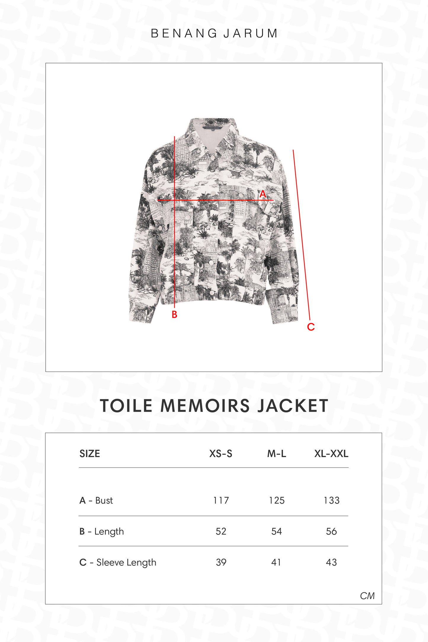Toile Memoirs Jacket - Cloud