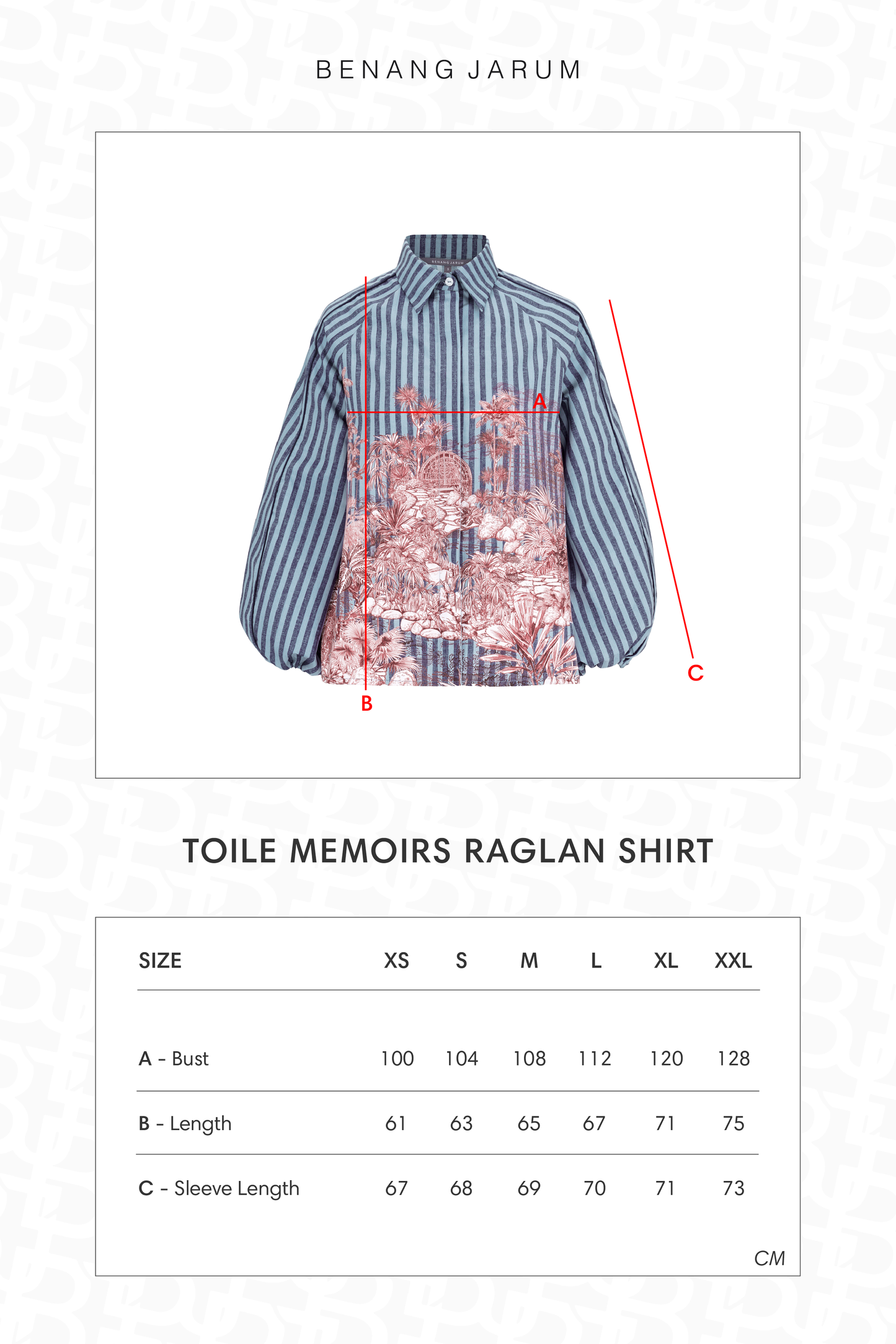 Toile Memoirs Raglan Shirt - Blue Fern