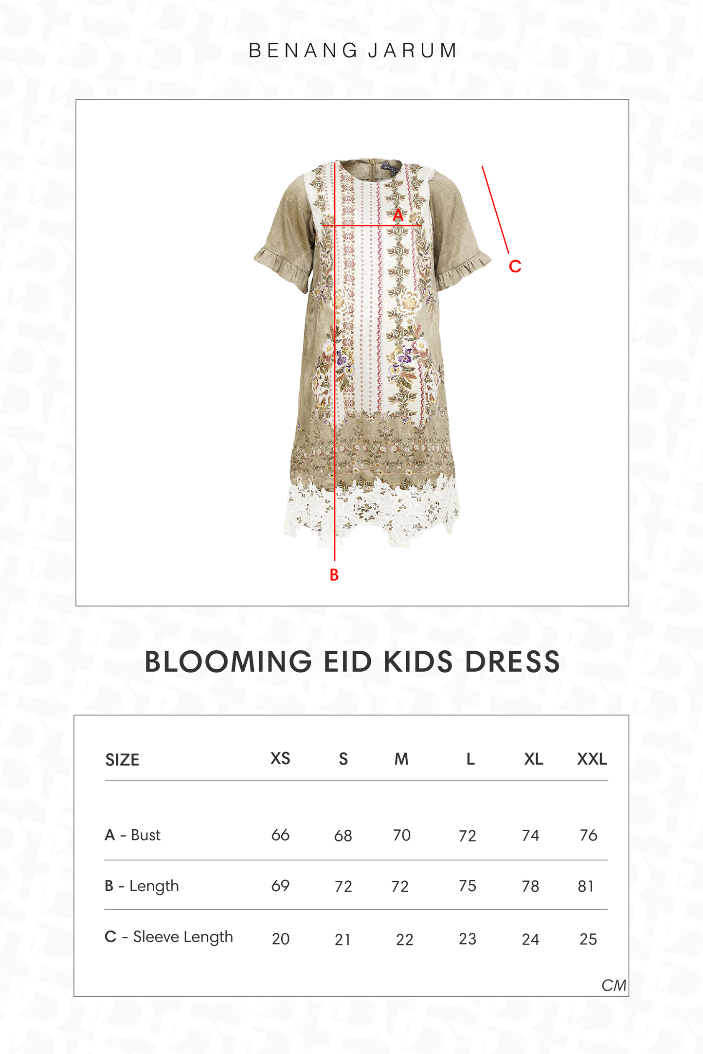 Blooming Eid Kids Dress - Daisy