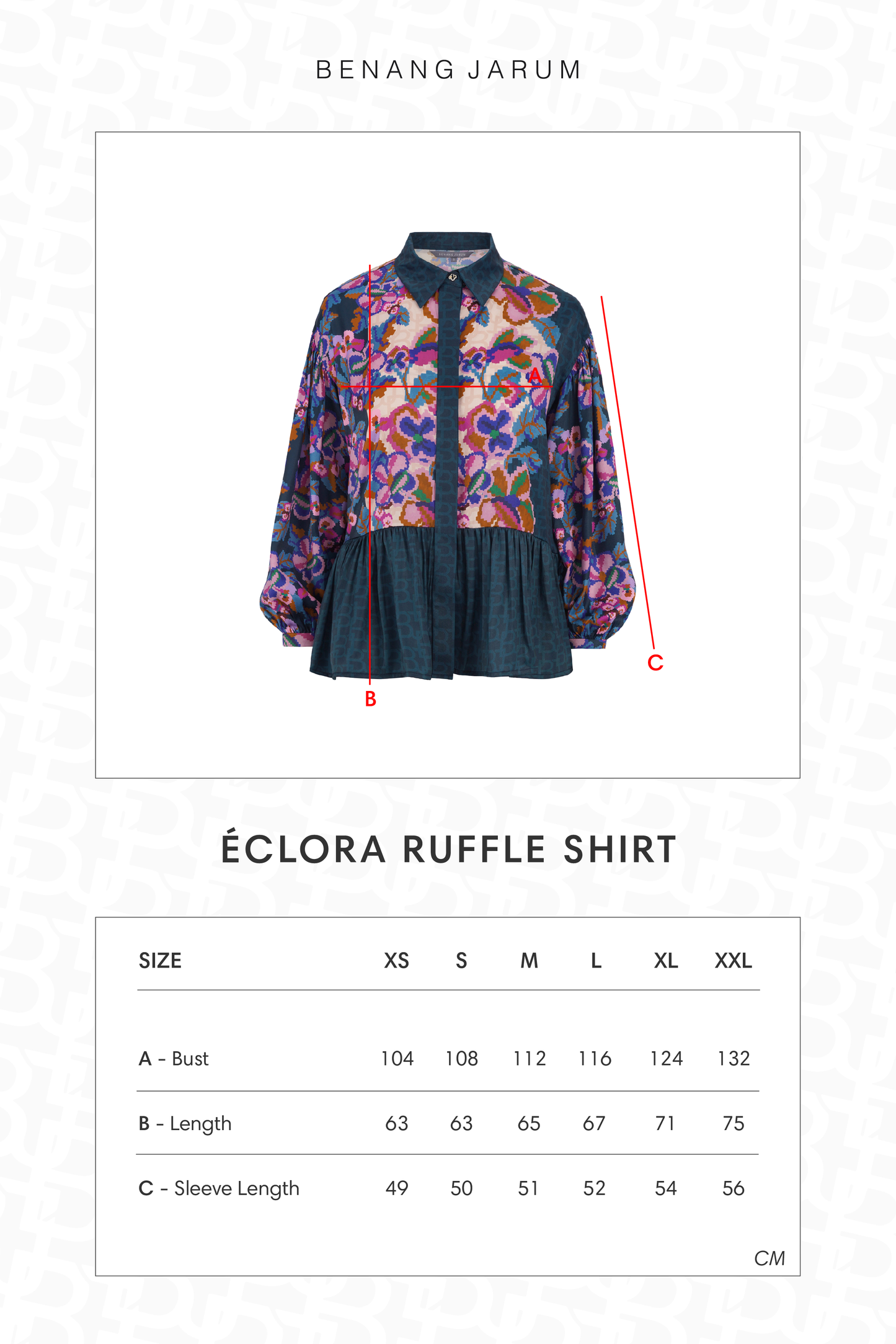 Eclora Ruffle Shirt - Aconitum