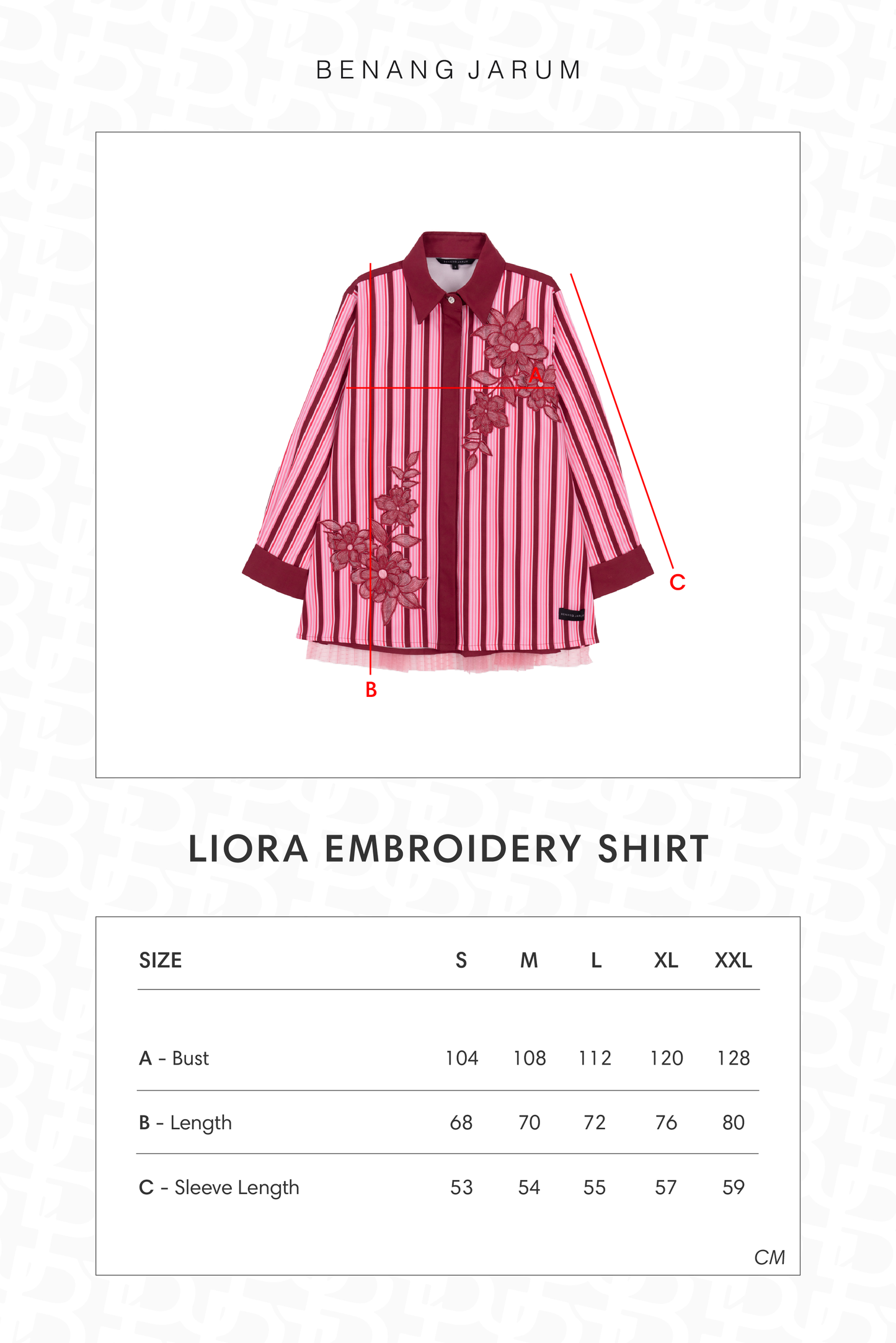 Liora Embroidery Shirt - Pink