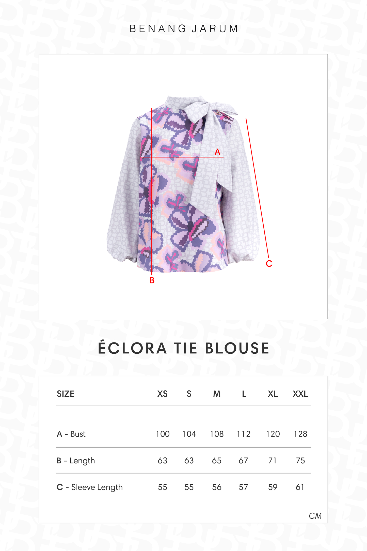 Eclora Tie Blouse - Lavender