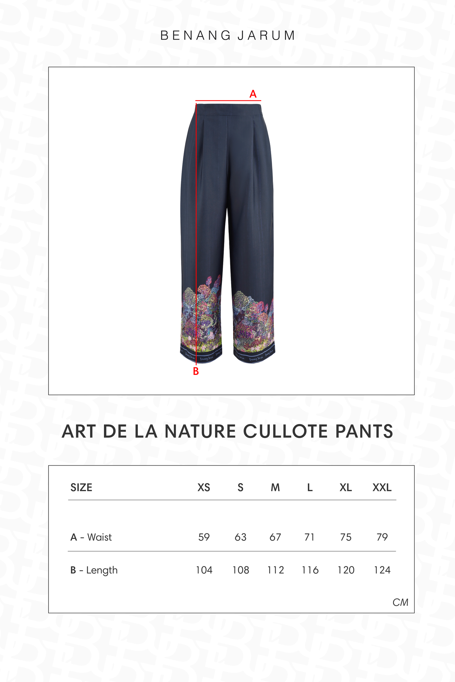 Art De La Nature Cullote Pants - Navy