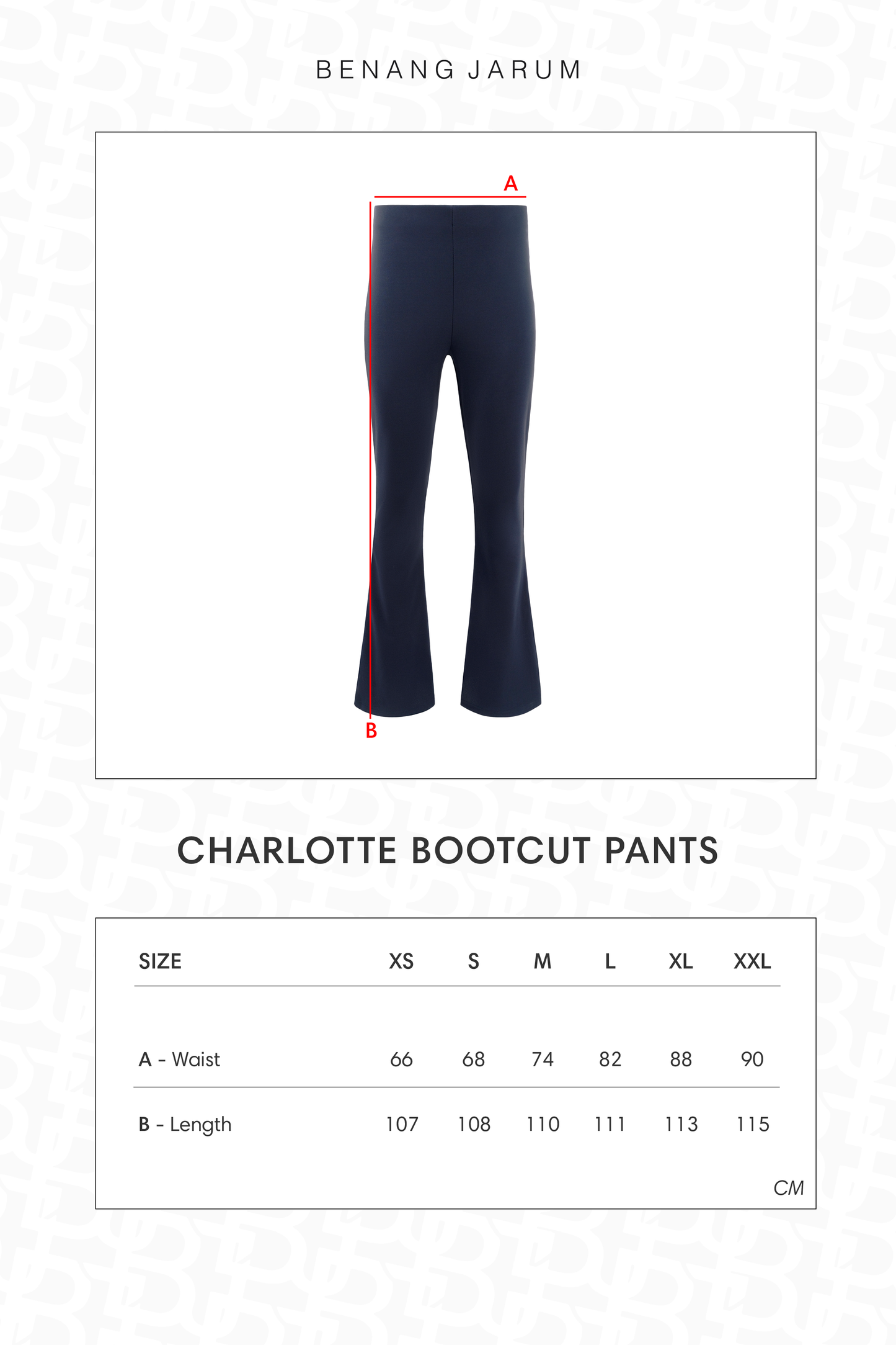 Charlotte Bootcut Pants - Navy