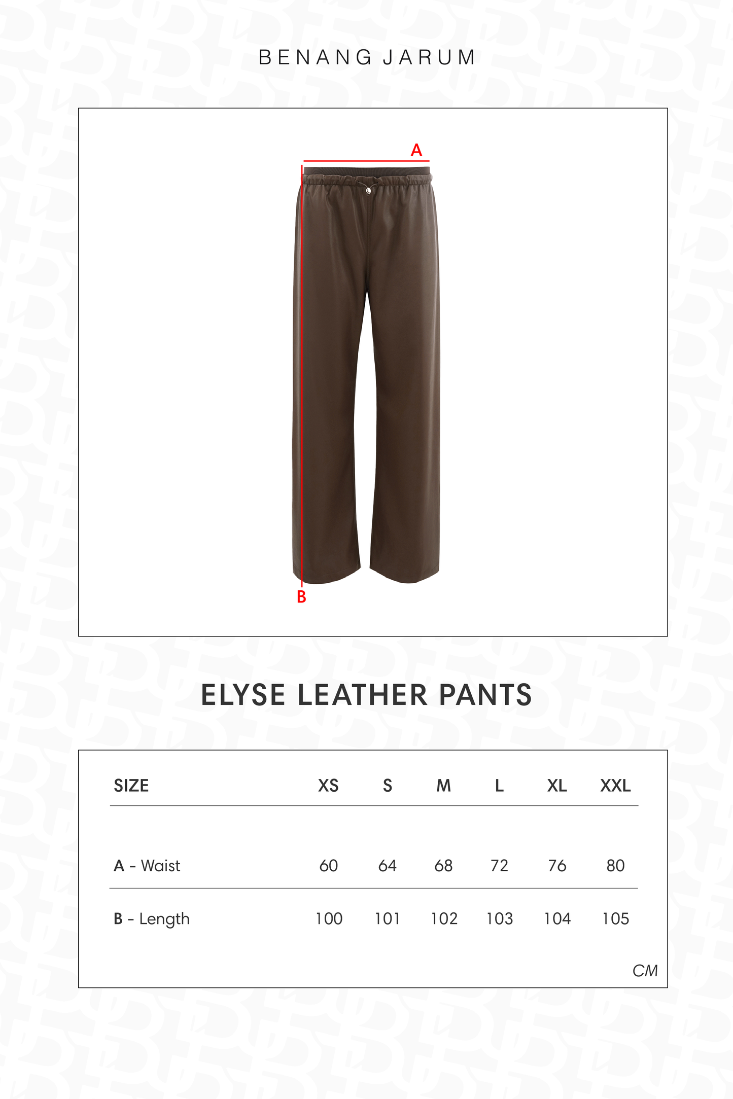 Elyse Leather Pants - Brown