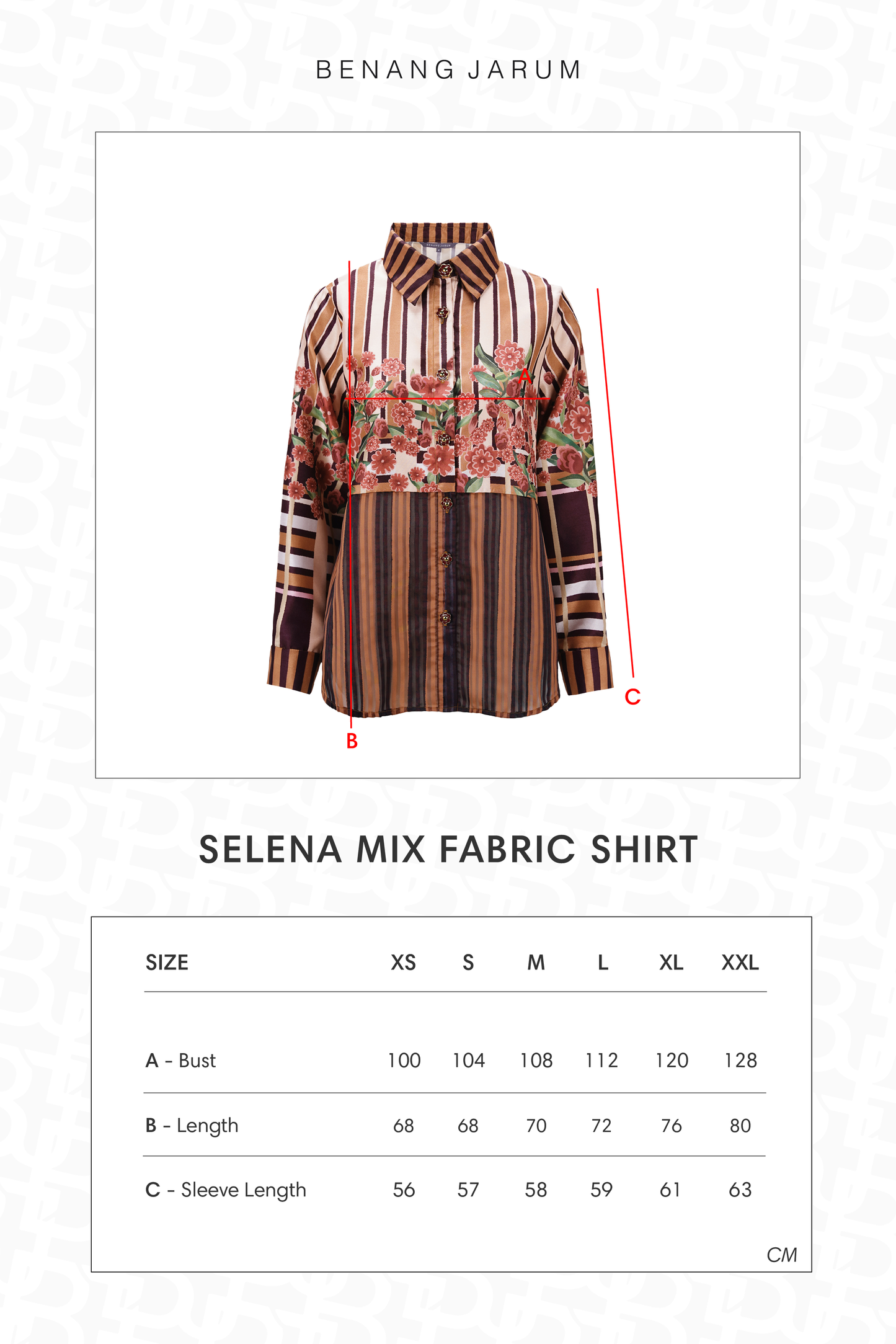 Selena Mix Fabric Shirt - Rose