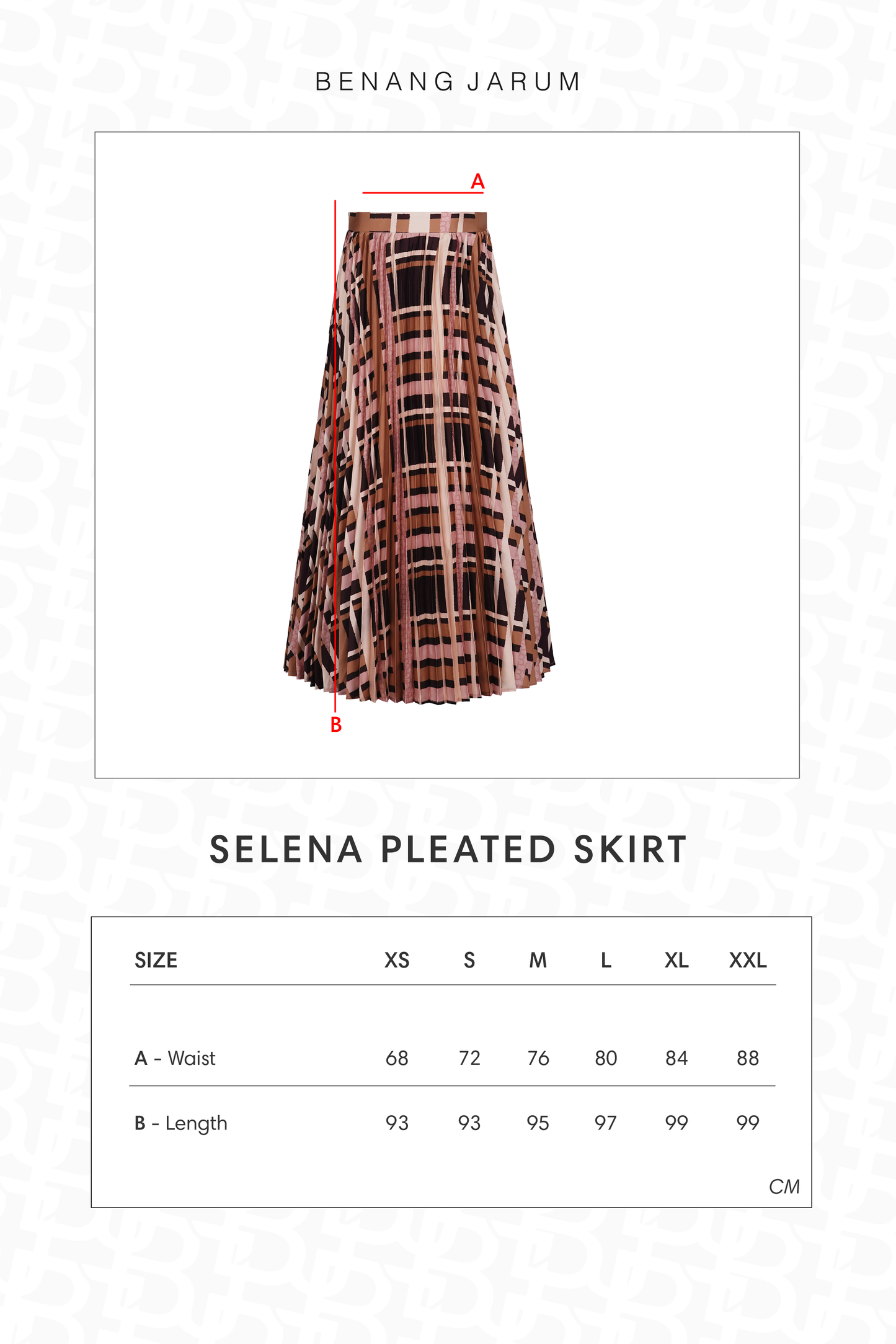Selena Pleated Skirt - Rose