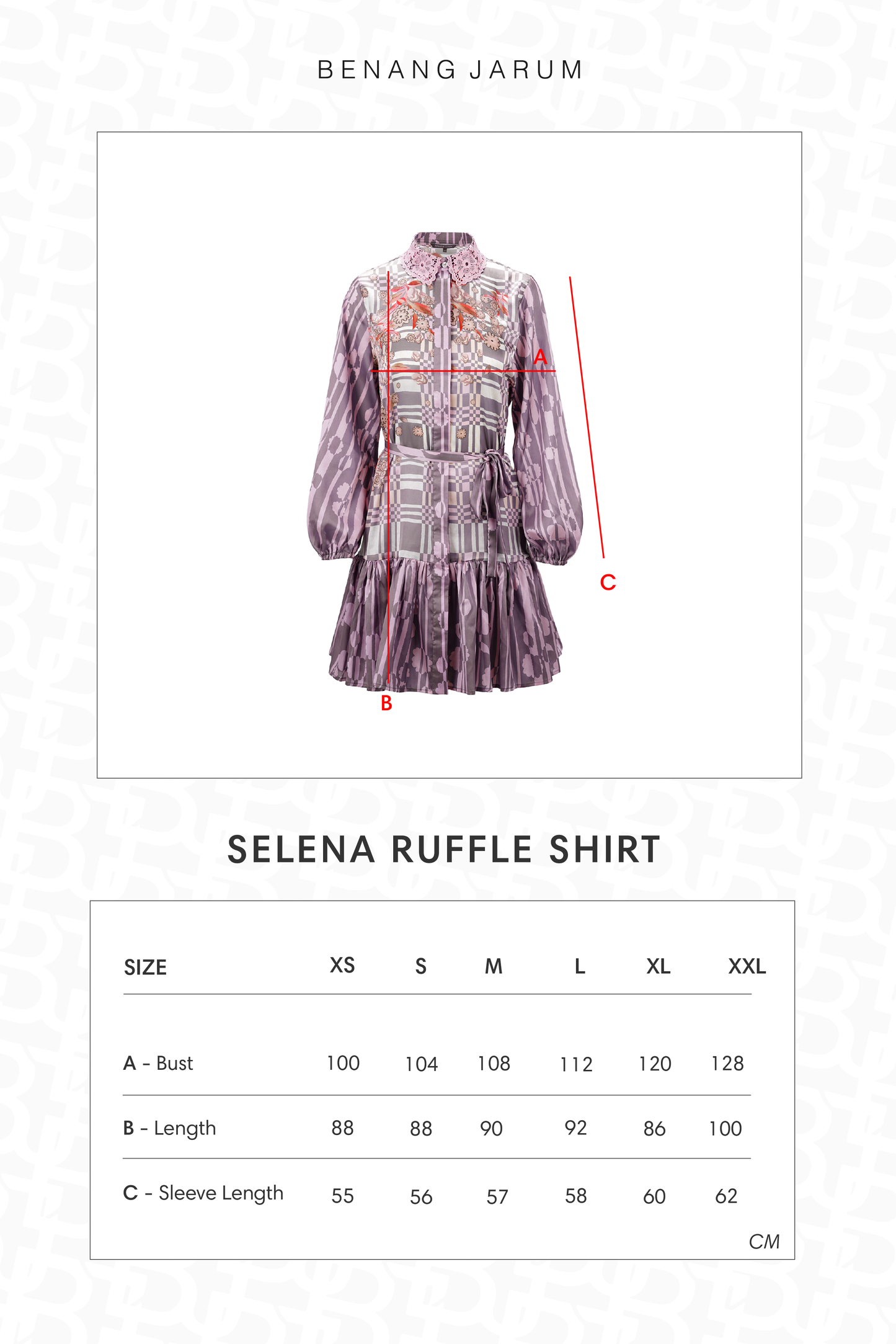 Selena Ruffle Shirt - Brunia