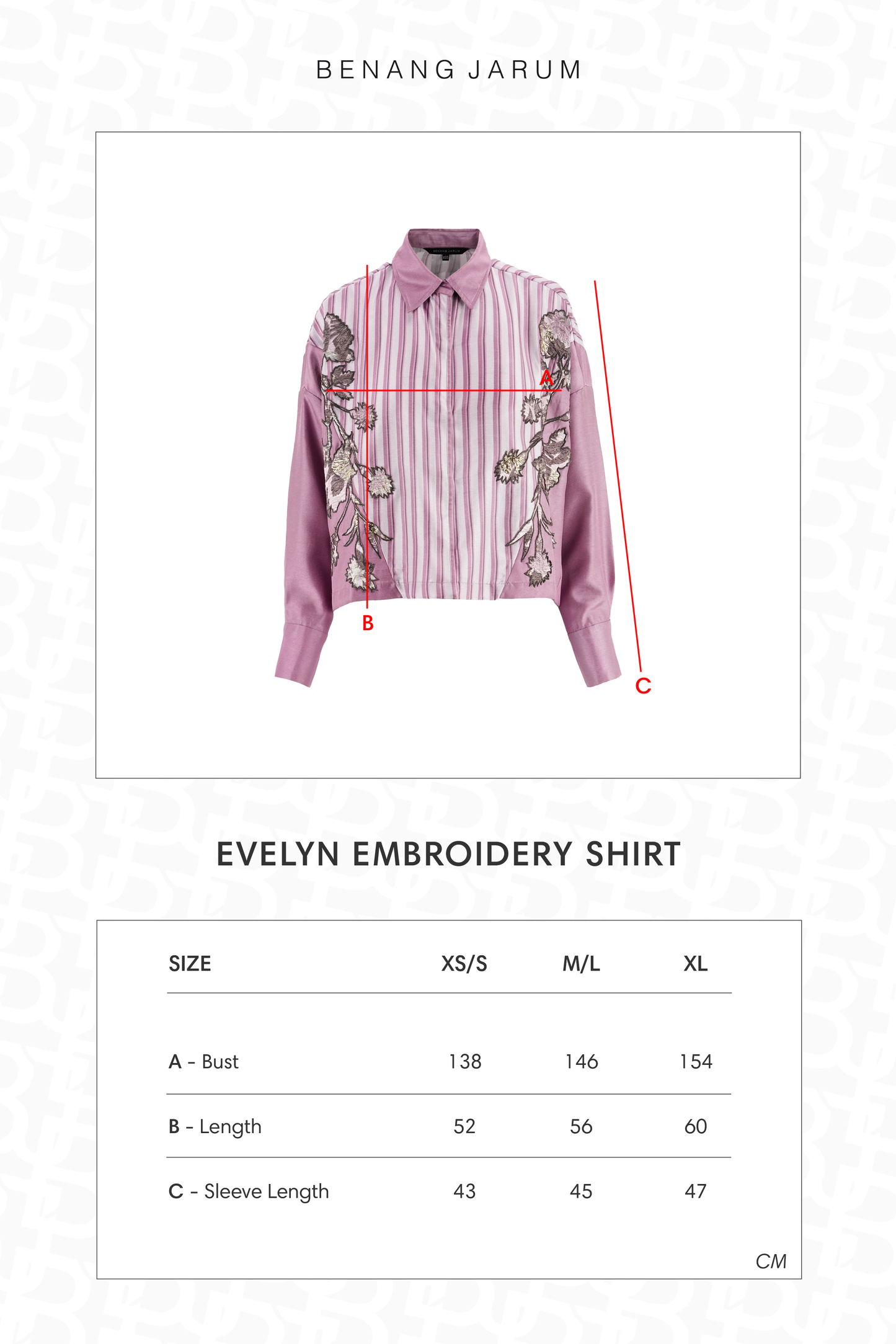 Evelyn Embroidery Shirt - Pink Mauve
