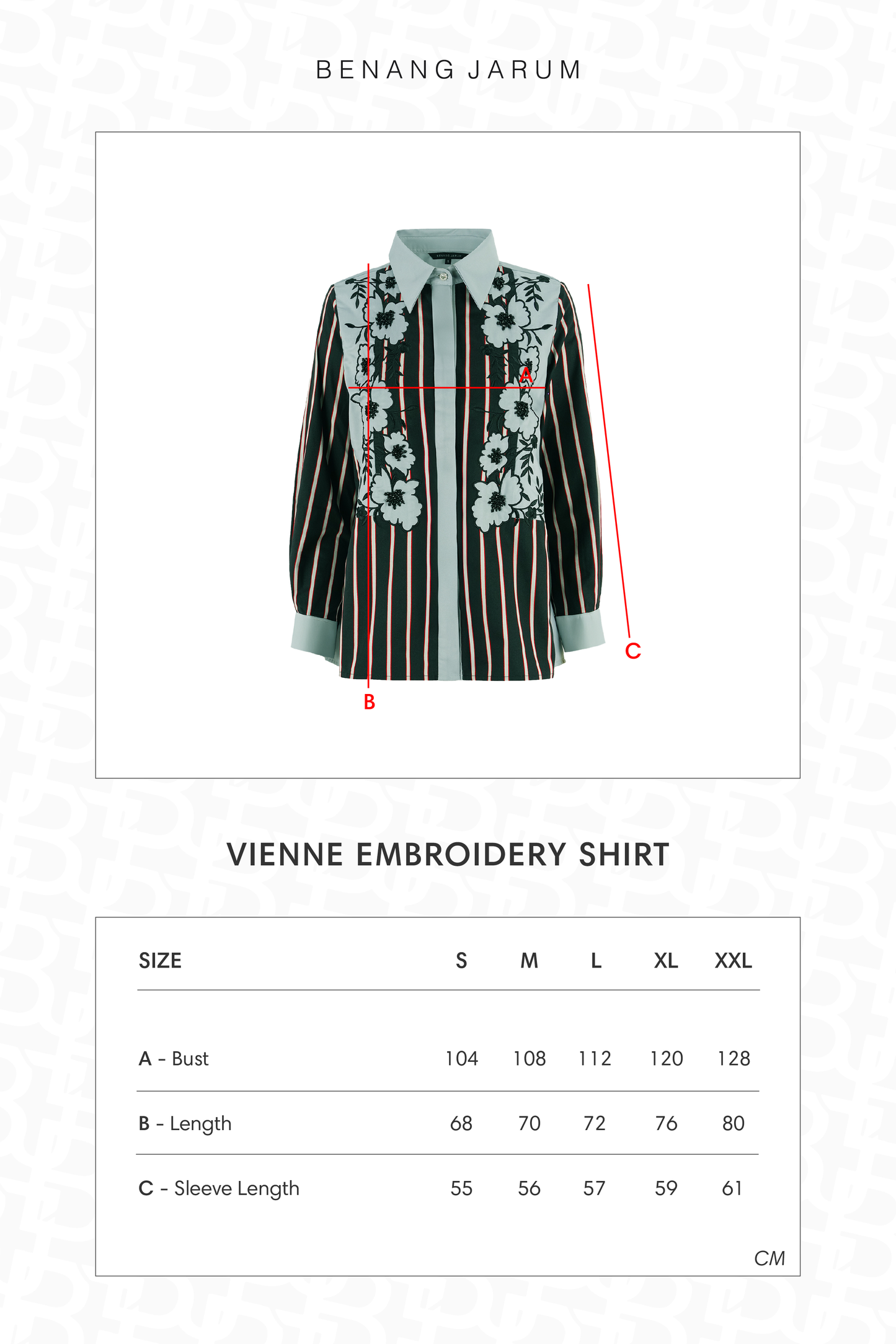 Vienne Embroidery Shirt - Charcoal Sage