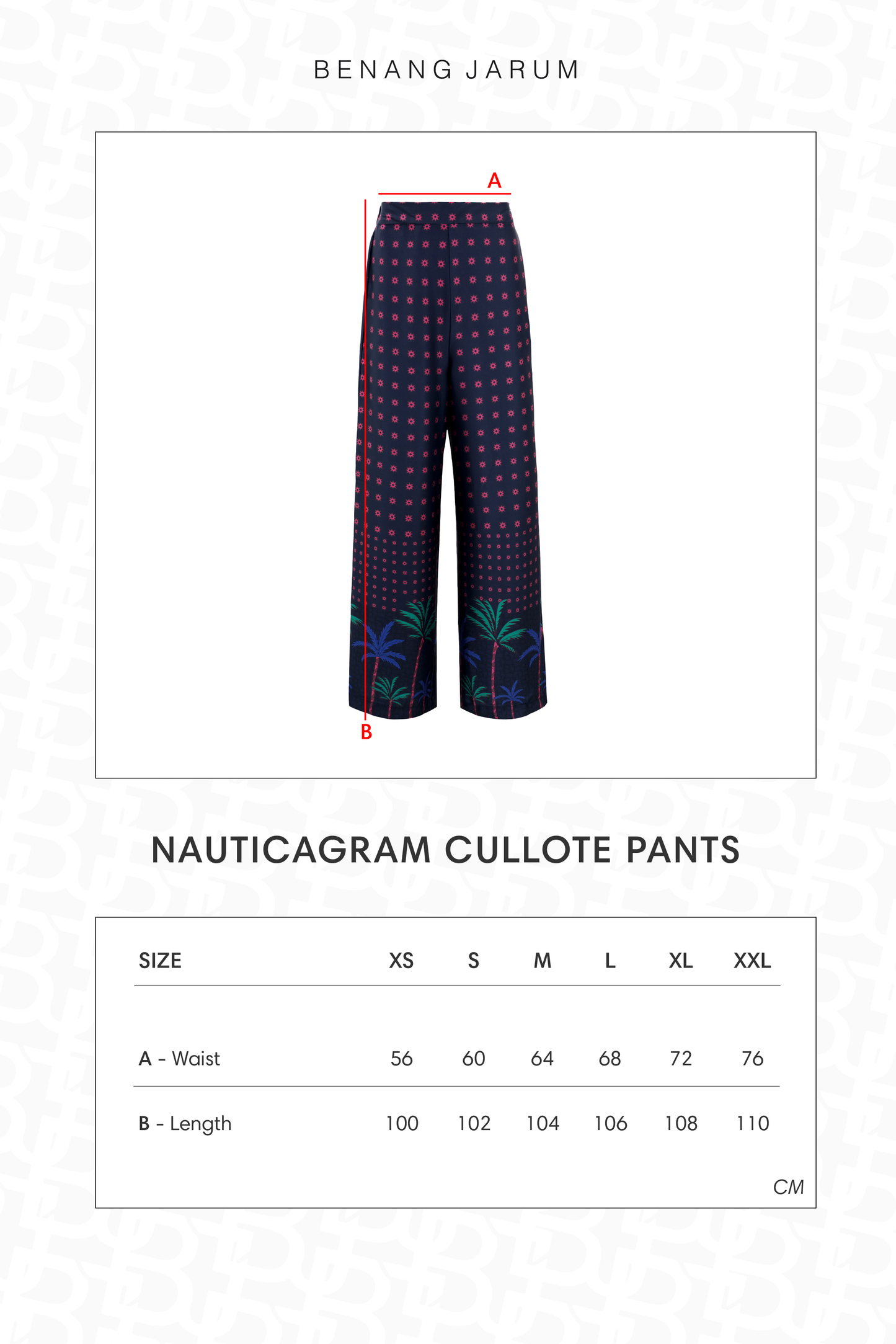 Nauticagram Cullote Pants - Ocean