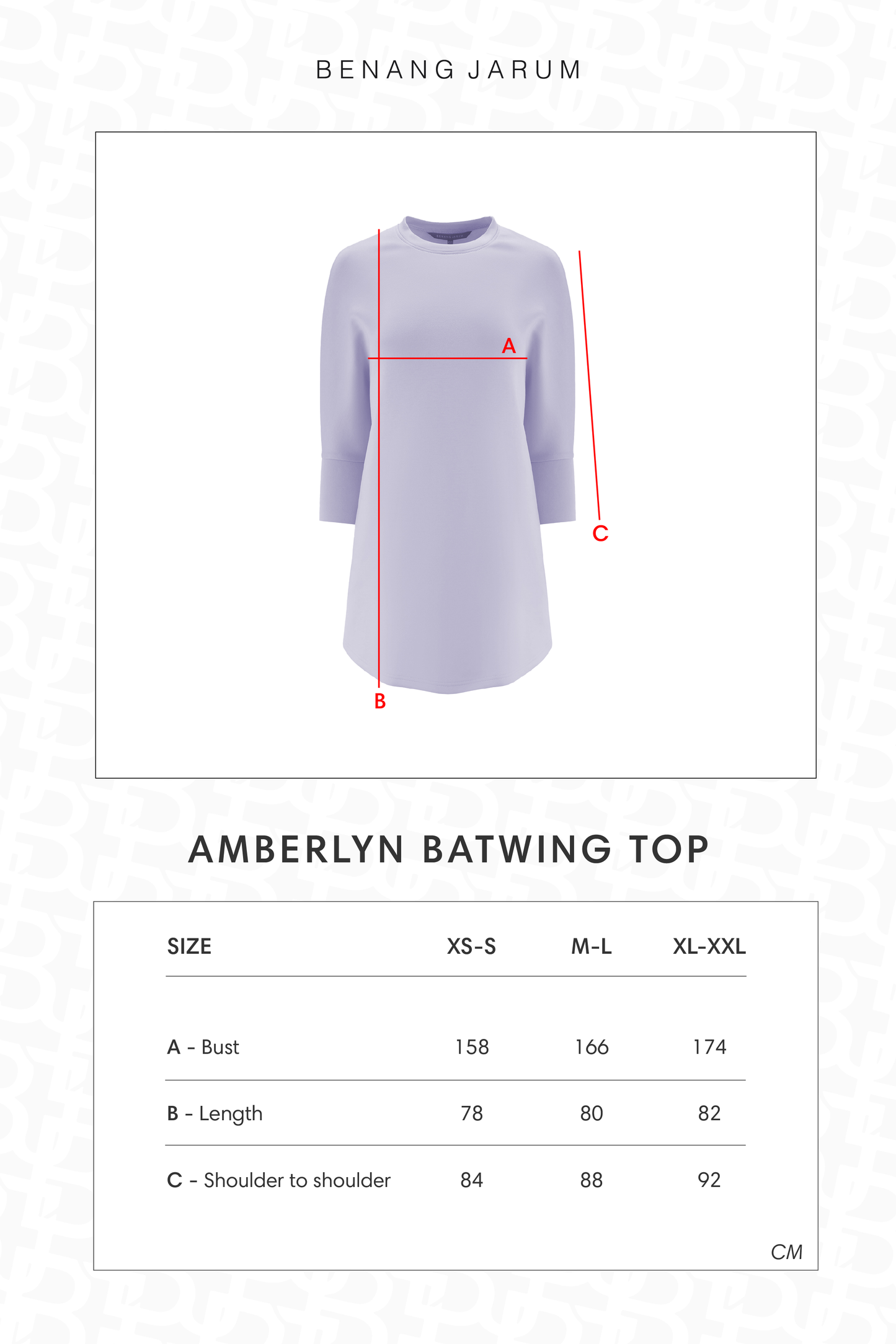Amberlyn Batwing Top - Lilac