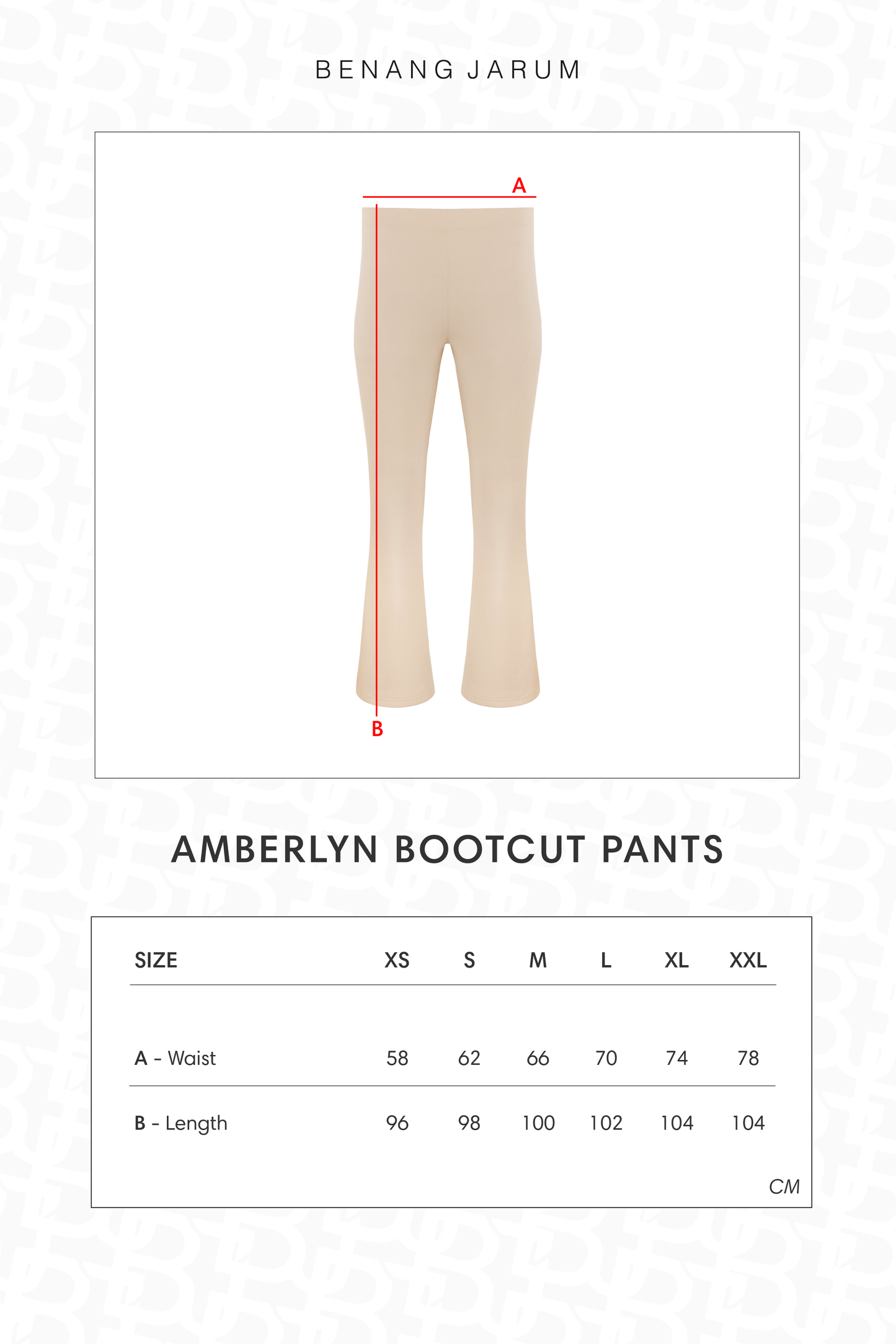 Amberlyn Bootcut Pants - Vanilla