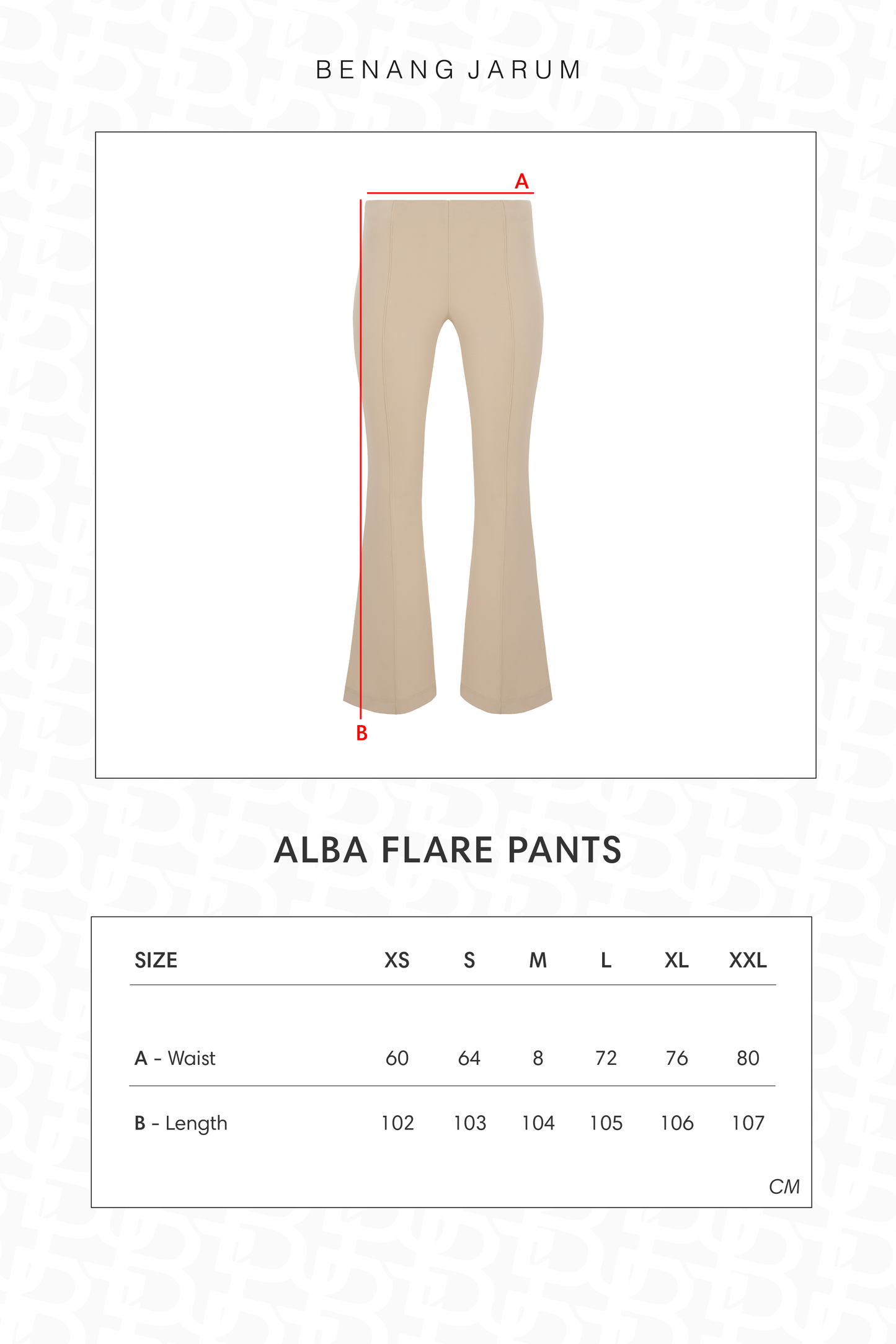 Alba Flare Pants - Vanilla