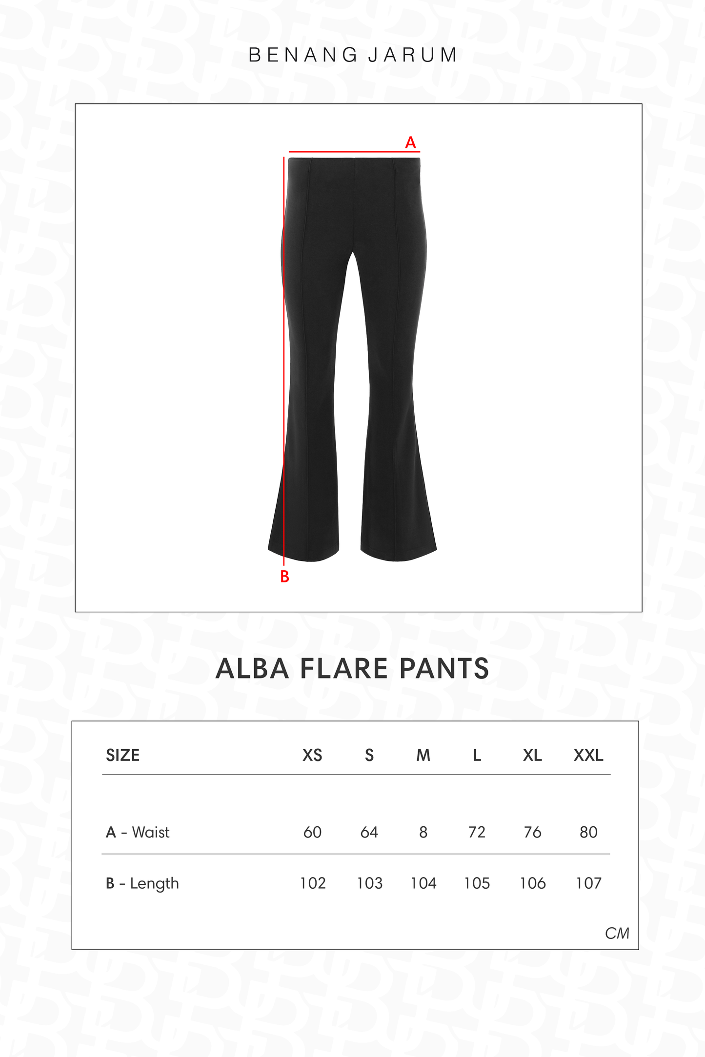 Alba Flare Pants - Black