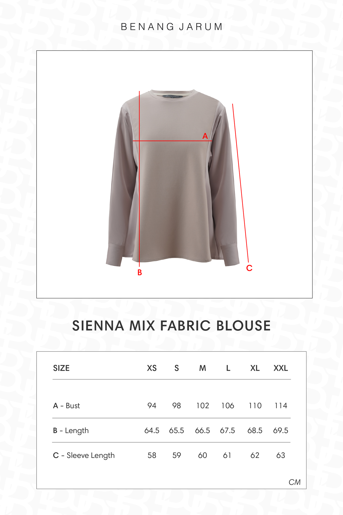 Sienna Mix Fabric Blouse - Light Taupe