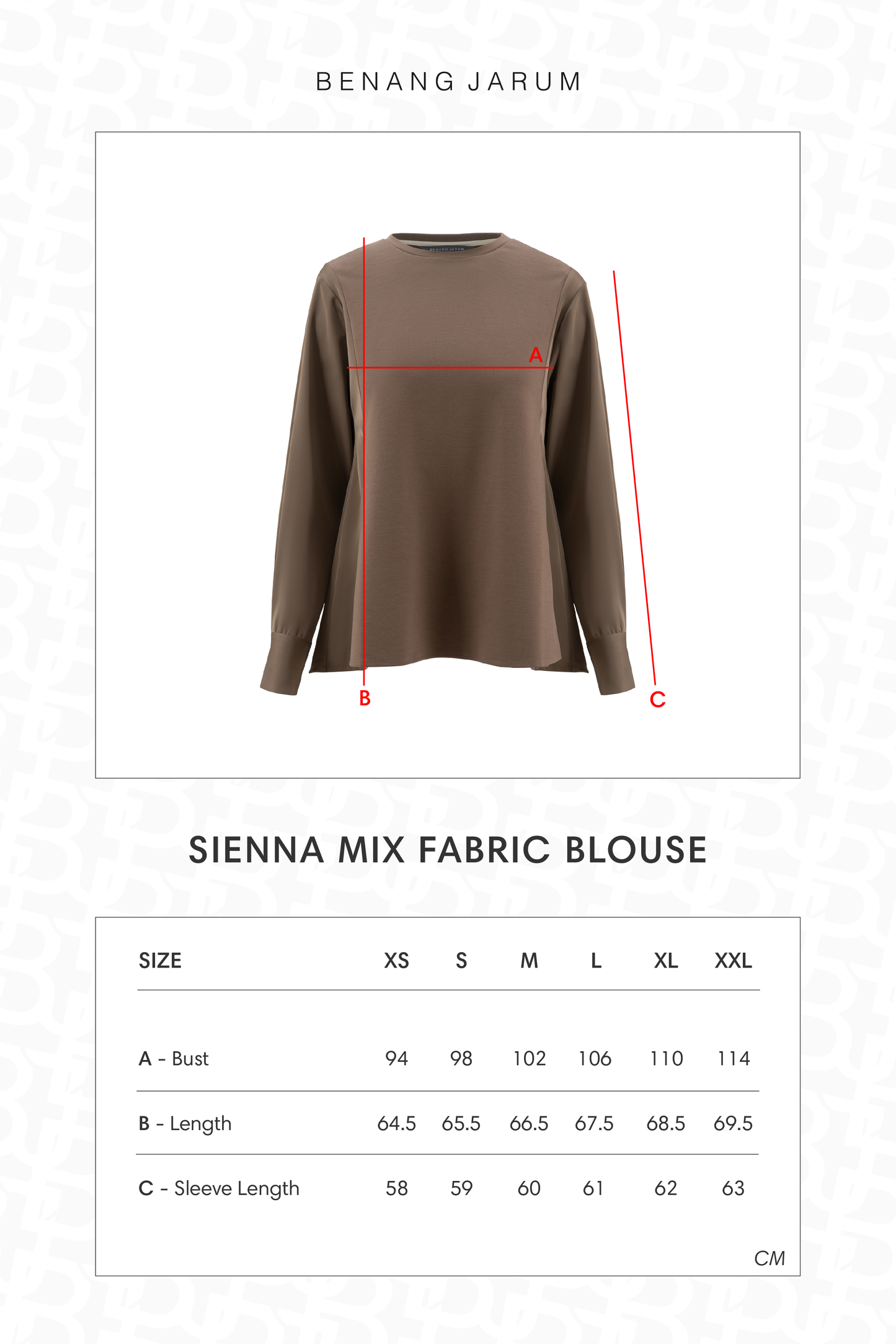 Sienna Mix Fabric Blouse - Dark Taupe