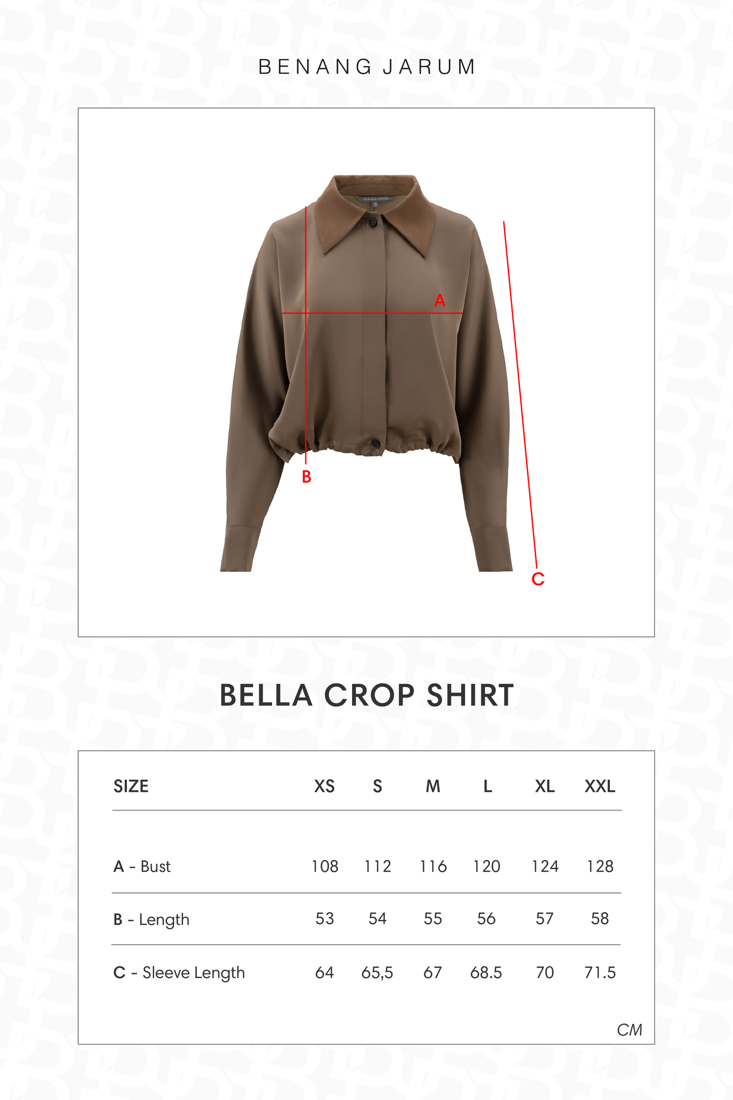Bella Crop Shirt - Dark Taupe