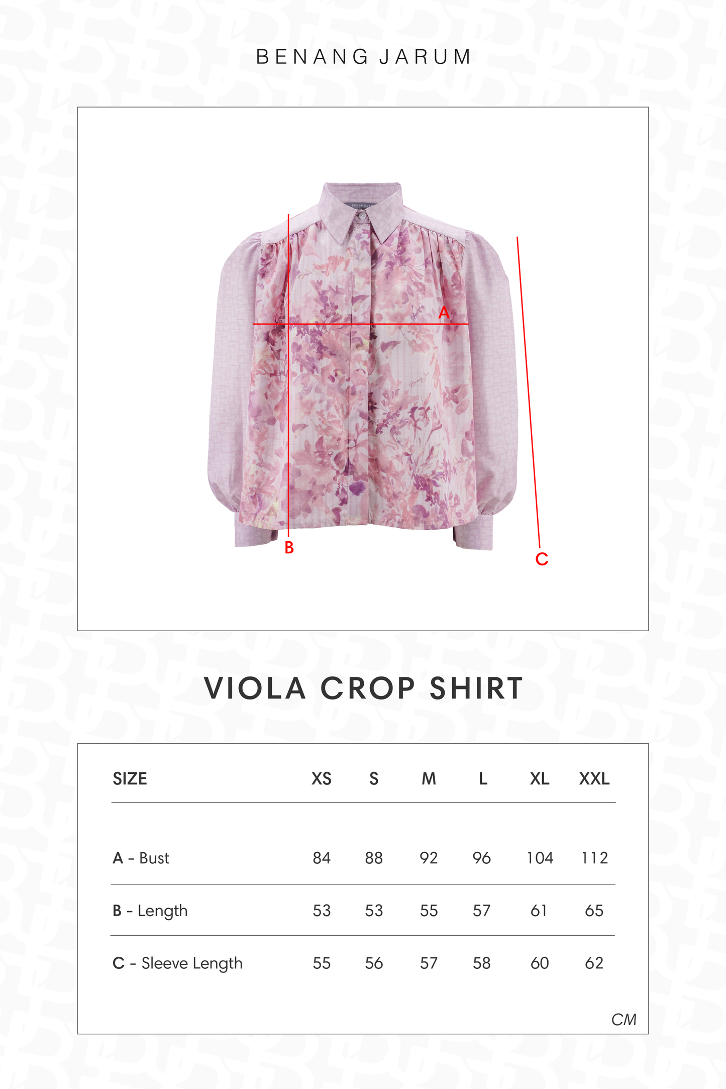 Viola Crop Shirt - Blossom