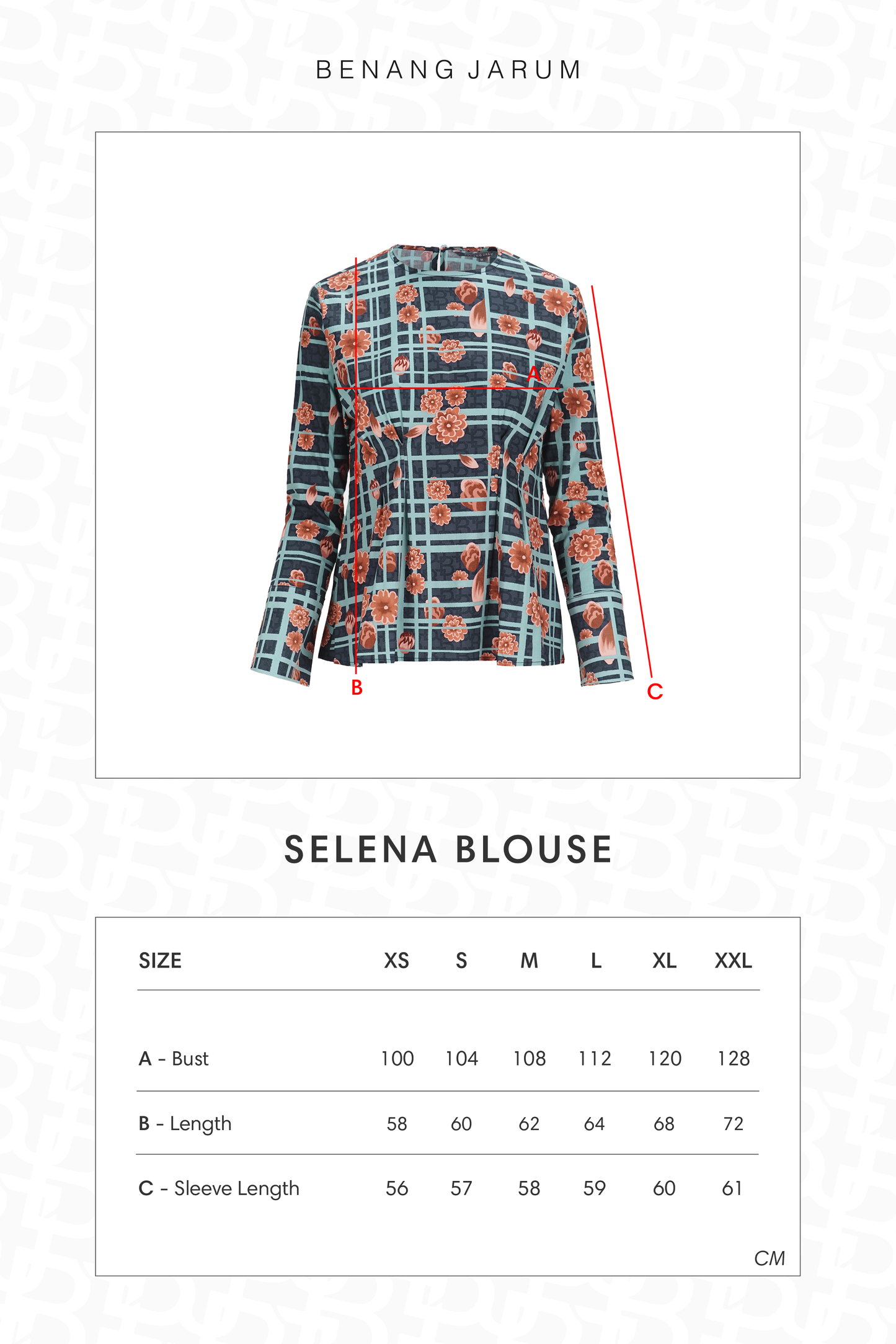 Selena Blouse - Navy Peony