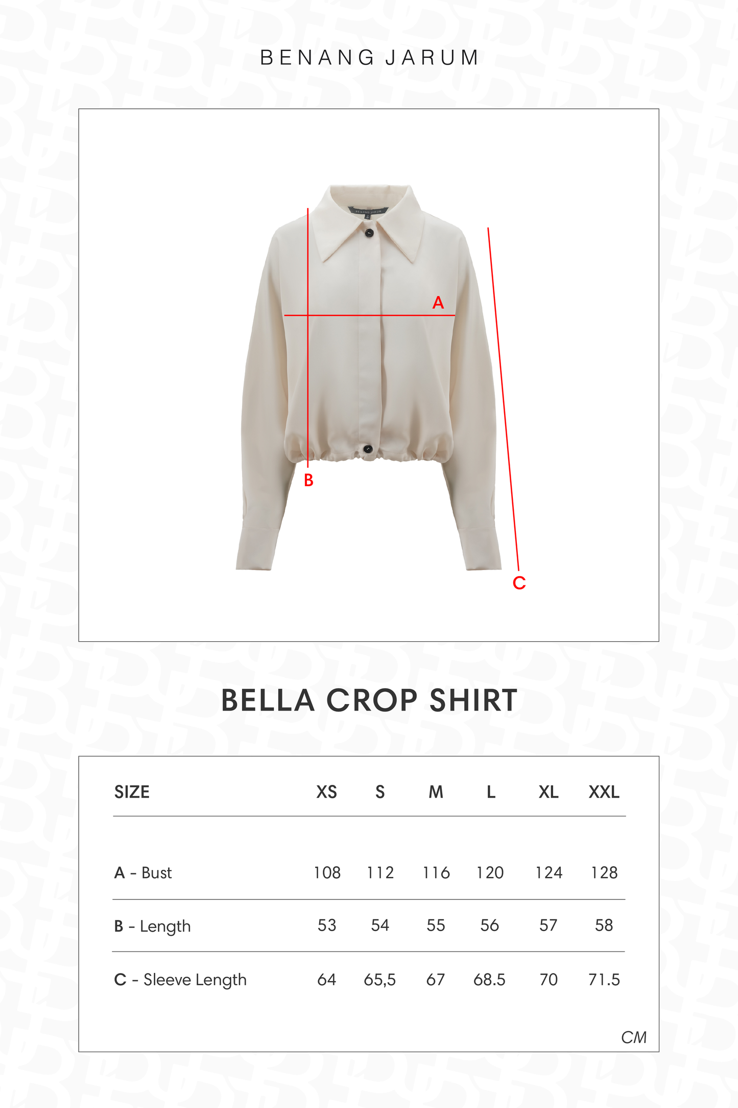 Bella Crop Shirt - Vanilla